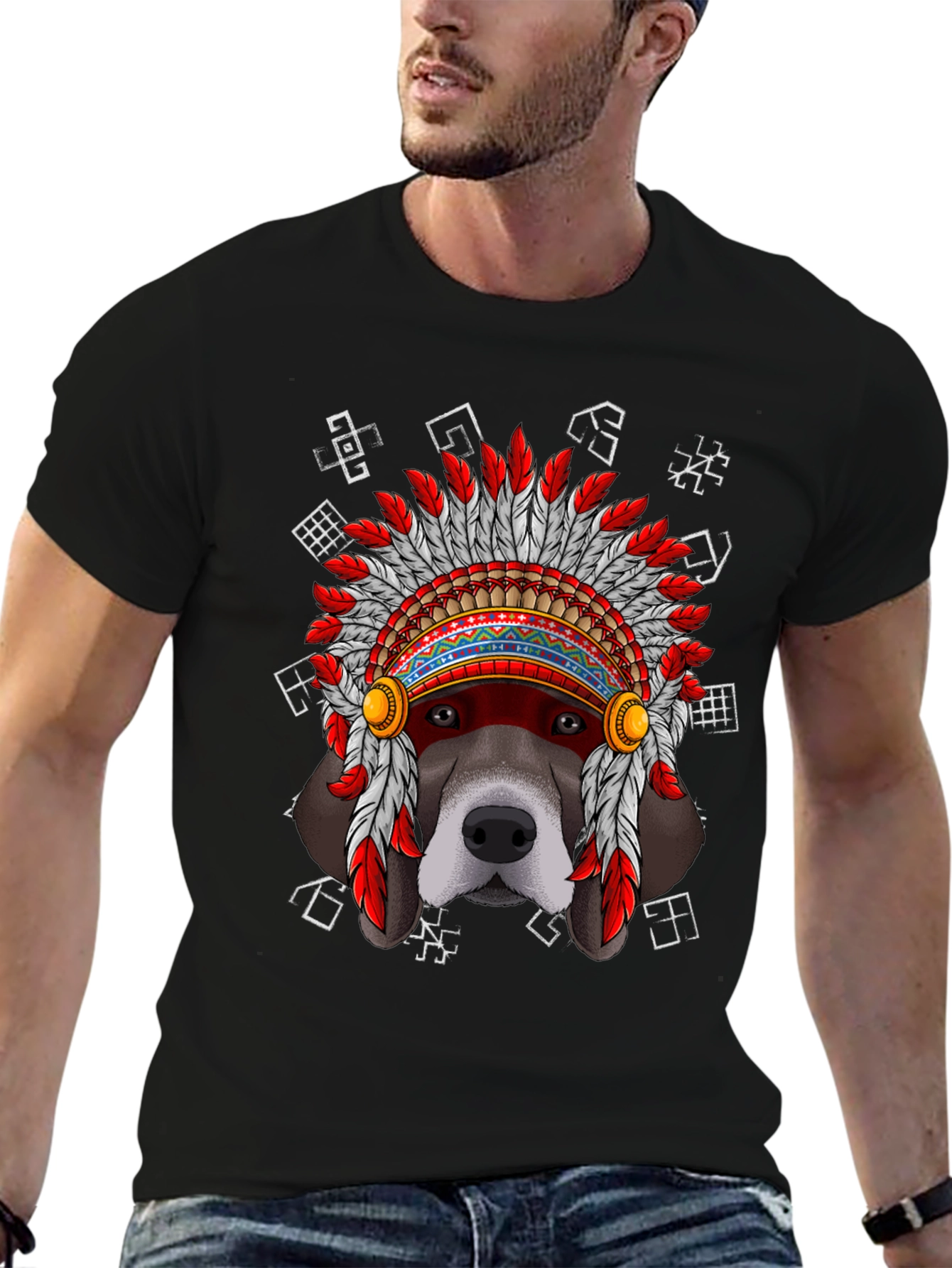 Dog Headdress T-Shirt