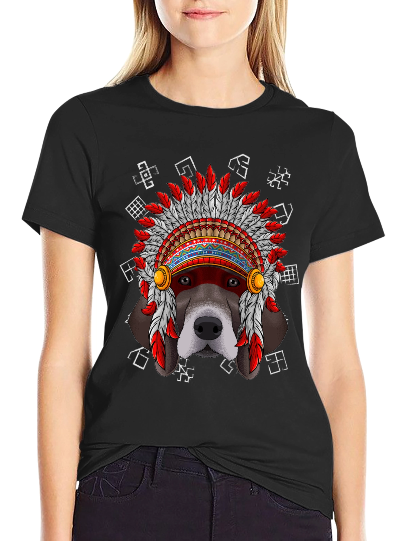 Dog Headdress T-Shirt