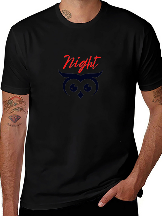 Night Owl Graphic Tee - Black