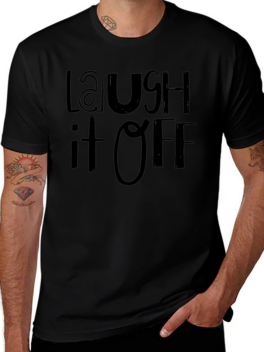 Laugh It Off Black Graphic Tee