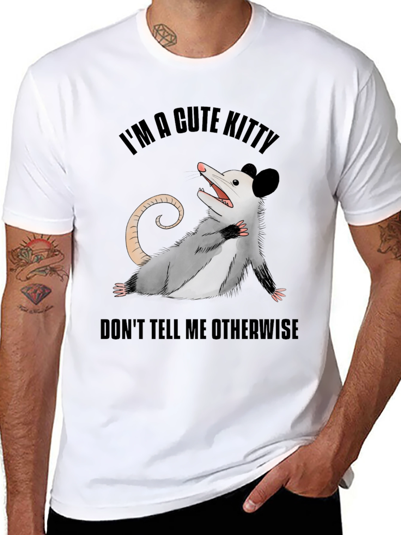 Cute Opossum T-Shirt: Im A Cute Kitty!
