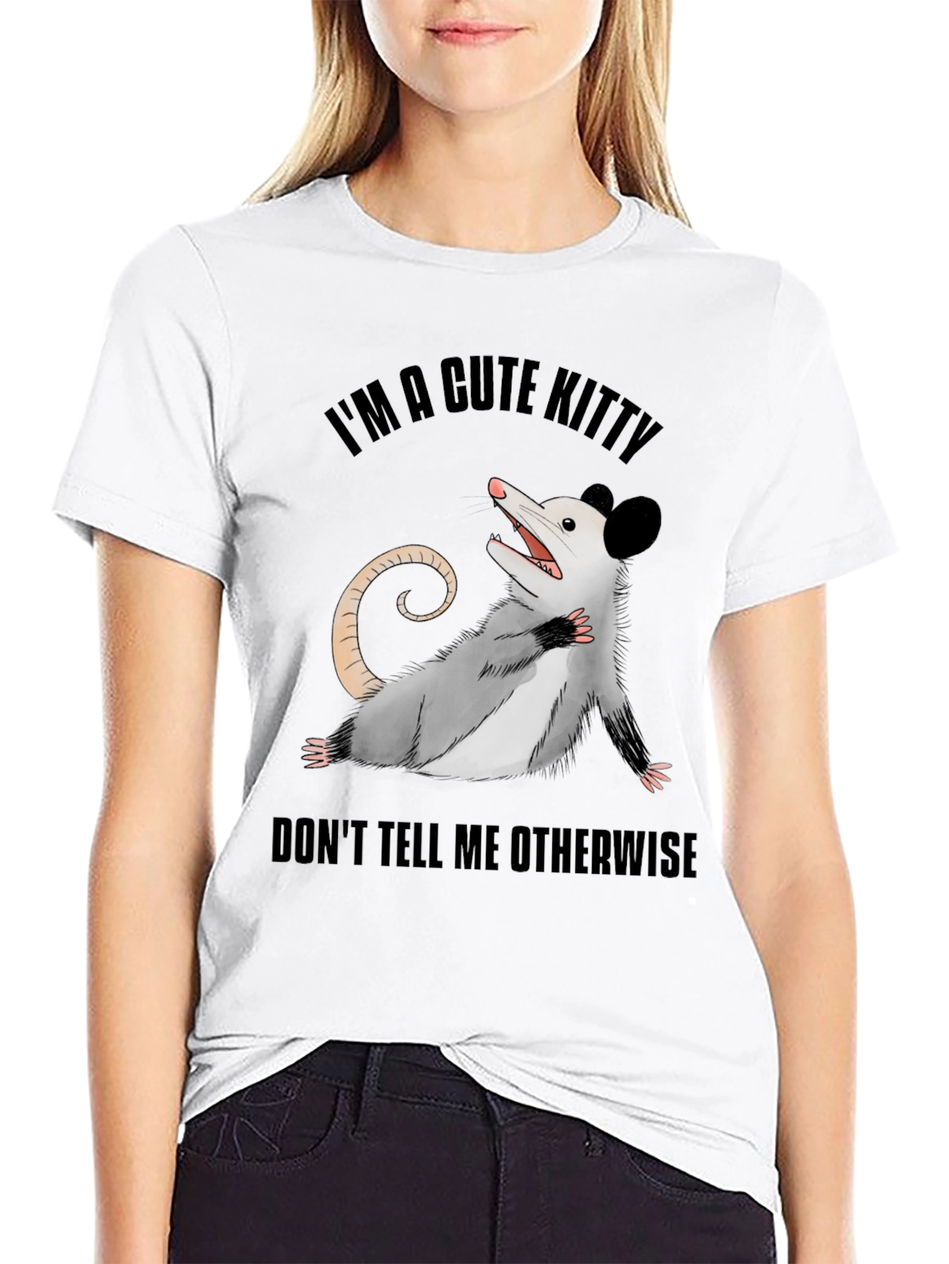 Cute Opossum T-Shirt: Im A Cute Kitty!