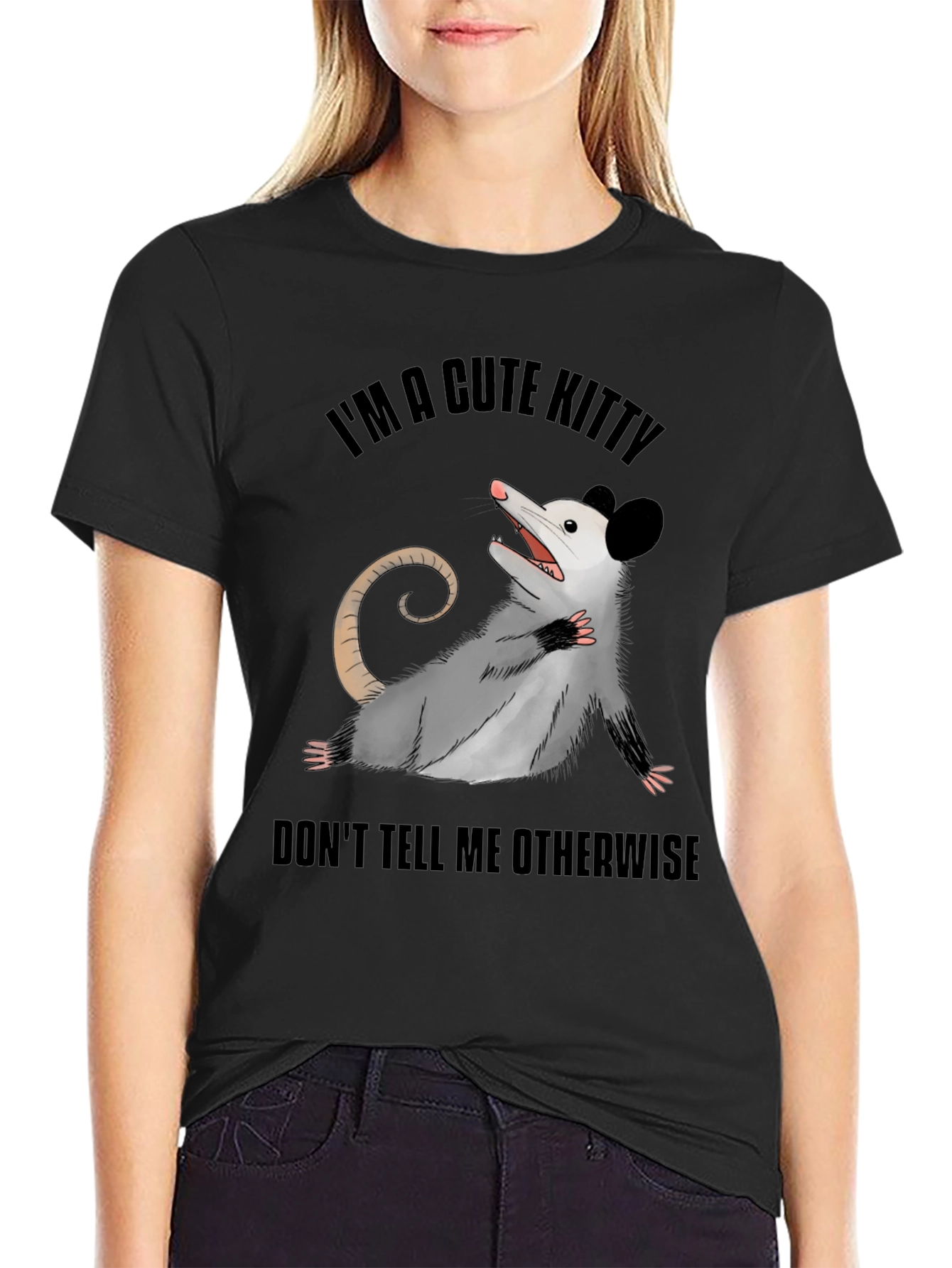 Cute Opossum T-Shirt: Im A Cute Kitty!