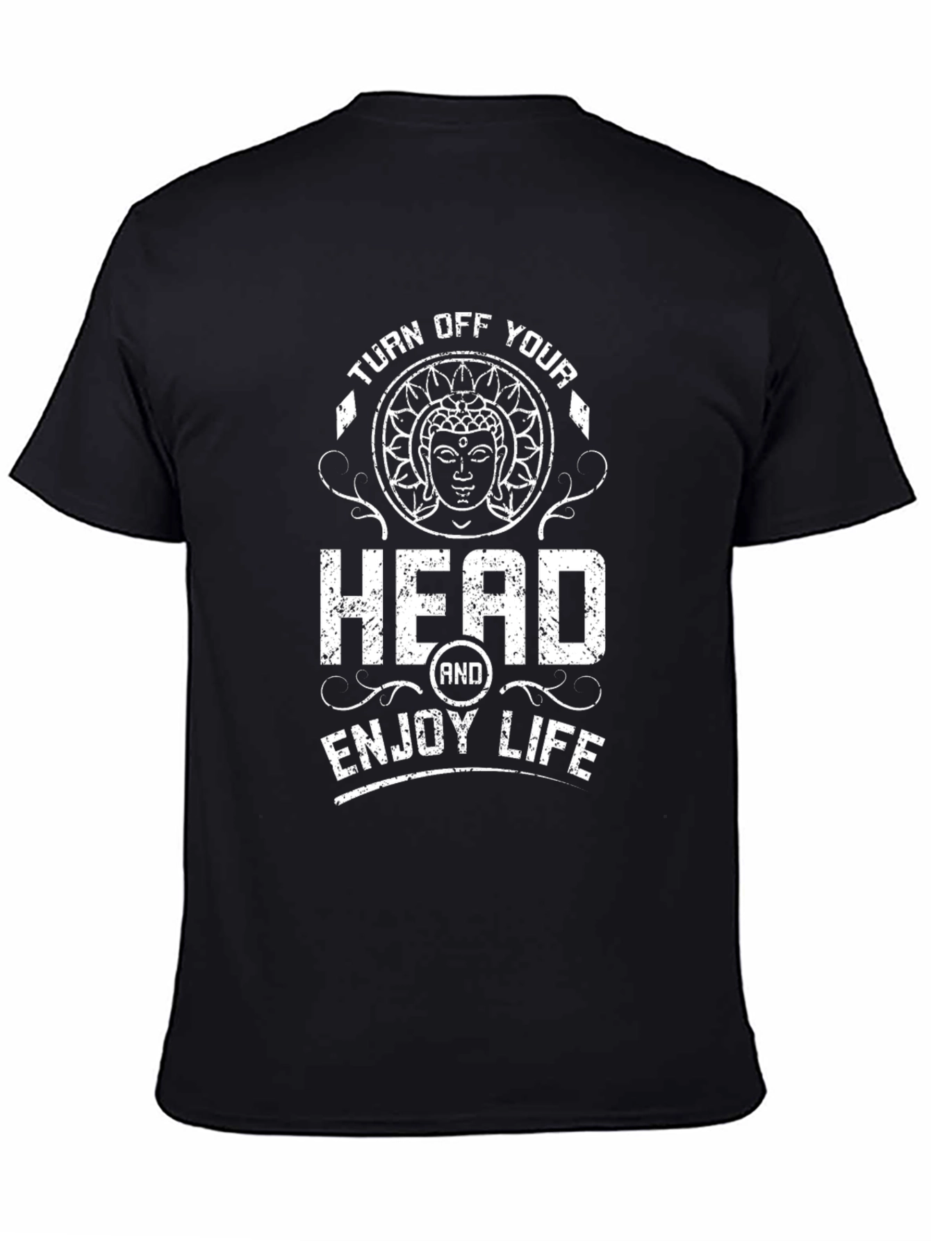 Turn Off Your Head T-Shirt - Enjoy Life Black