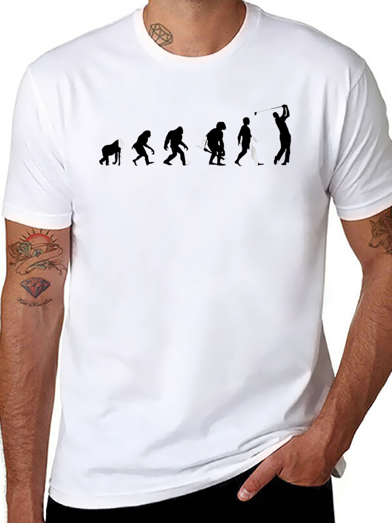 Evolution of Golf T-Shirt