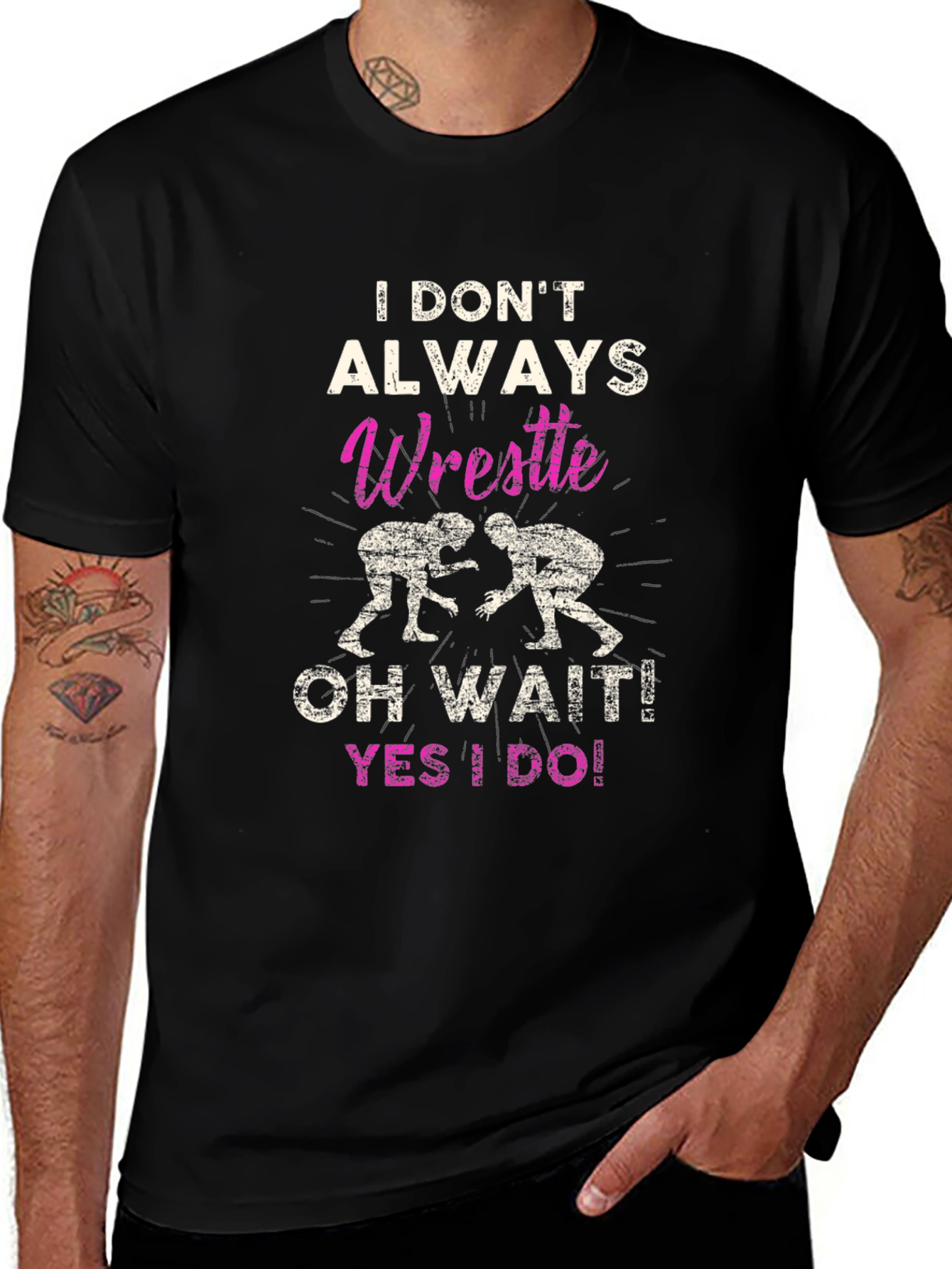 Wrestle Graphic T-Shirt