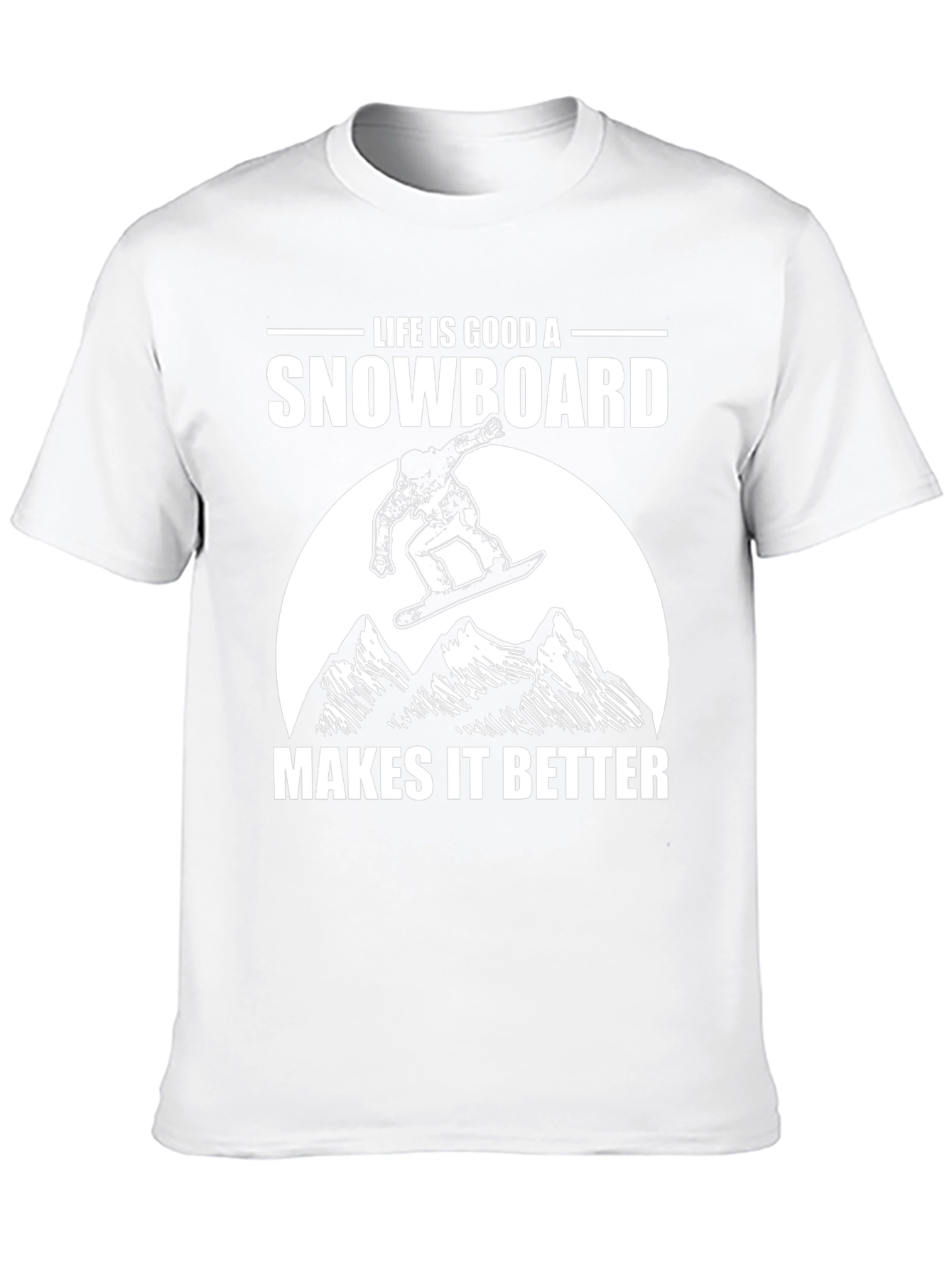 Life is Good Snowboard T-Shirt