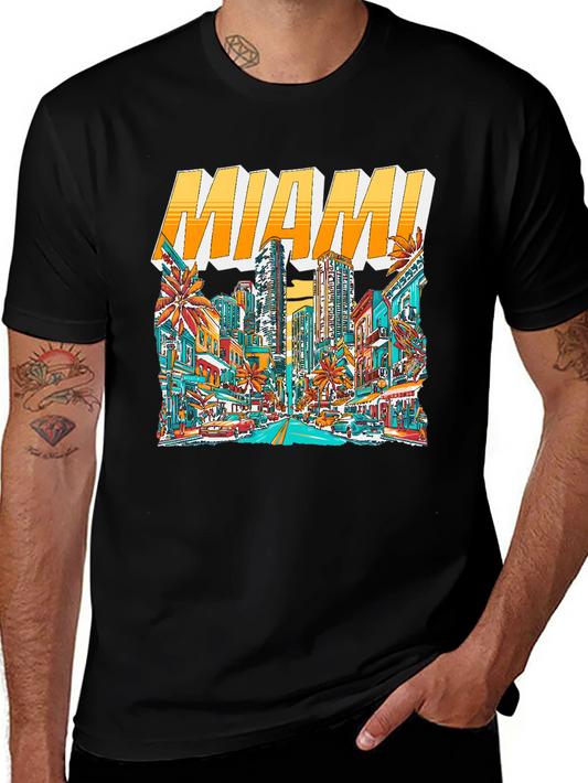 Miami Cityscape Graphic Tee