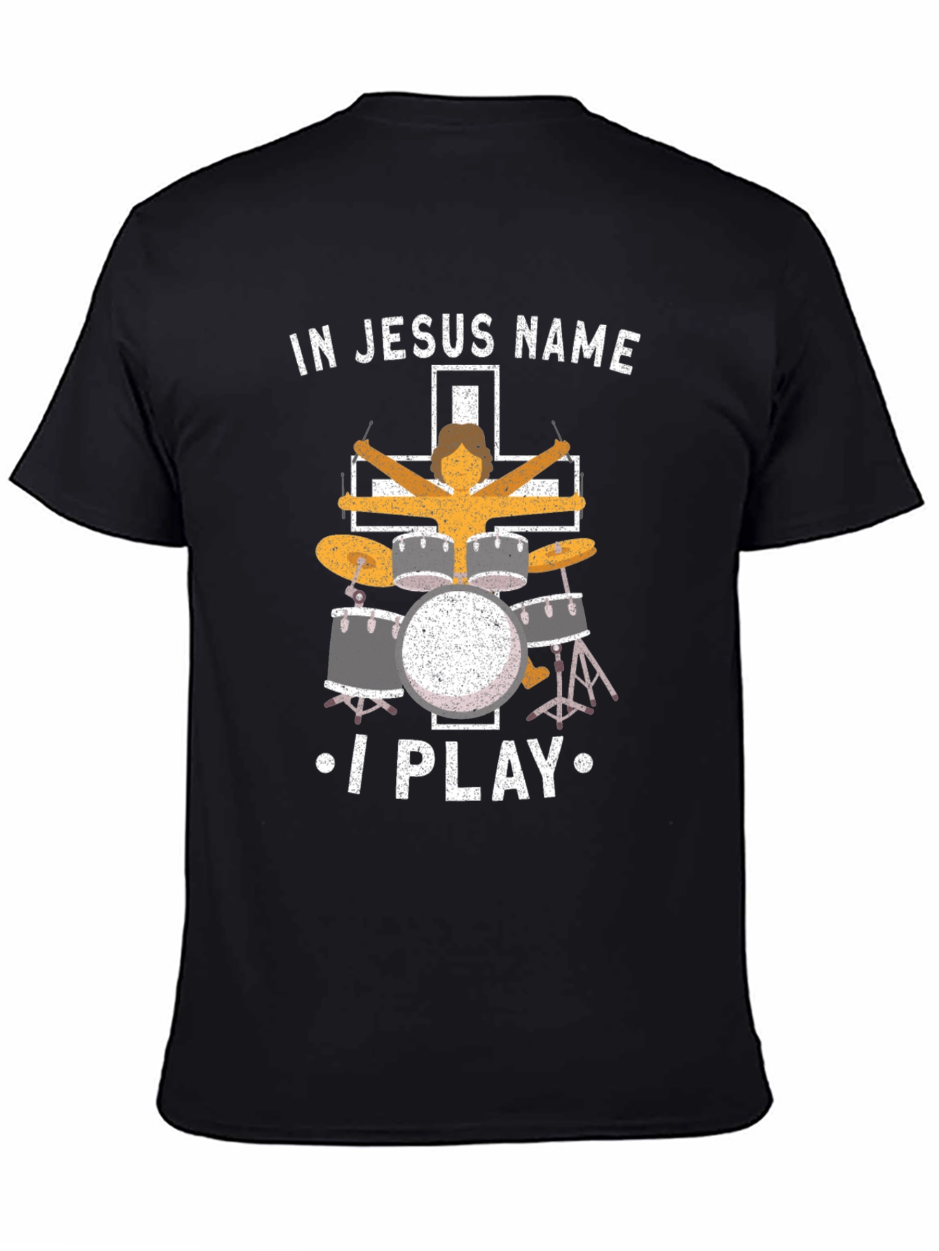 In Jesus Name I Play Drum T-Shirt