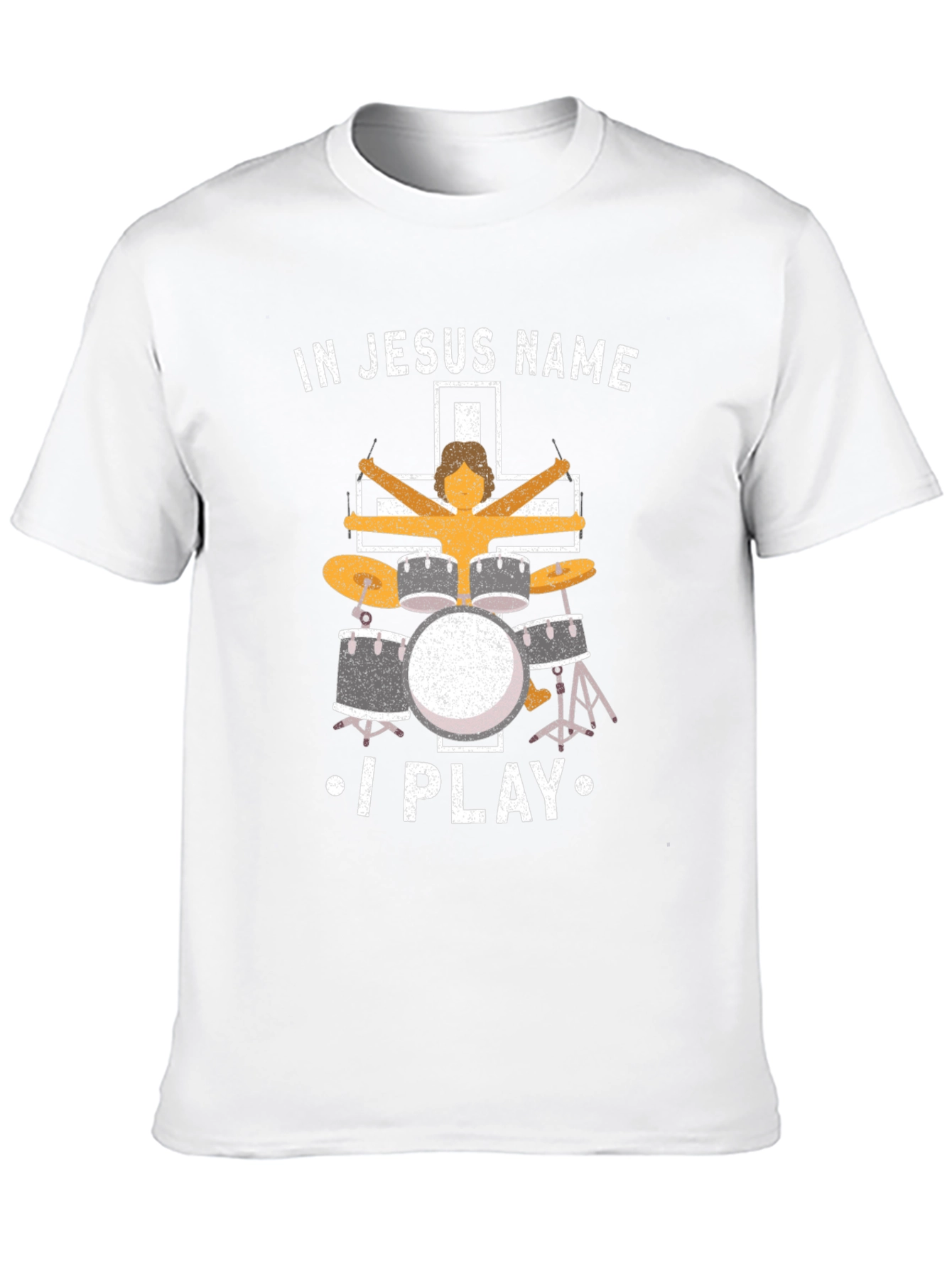 In Jesus Name I Play Drum T-Shirt
