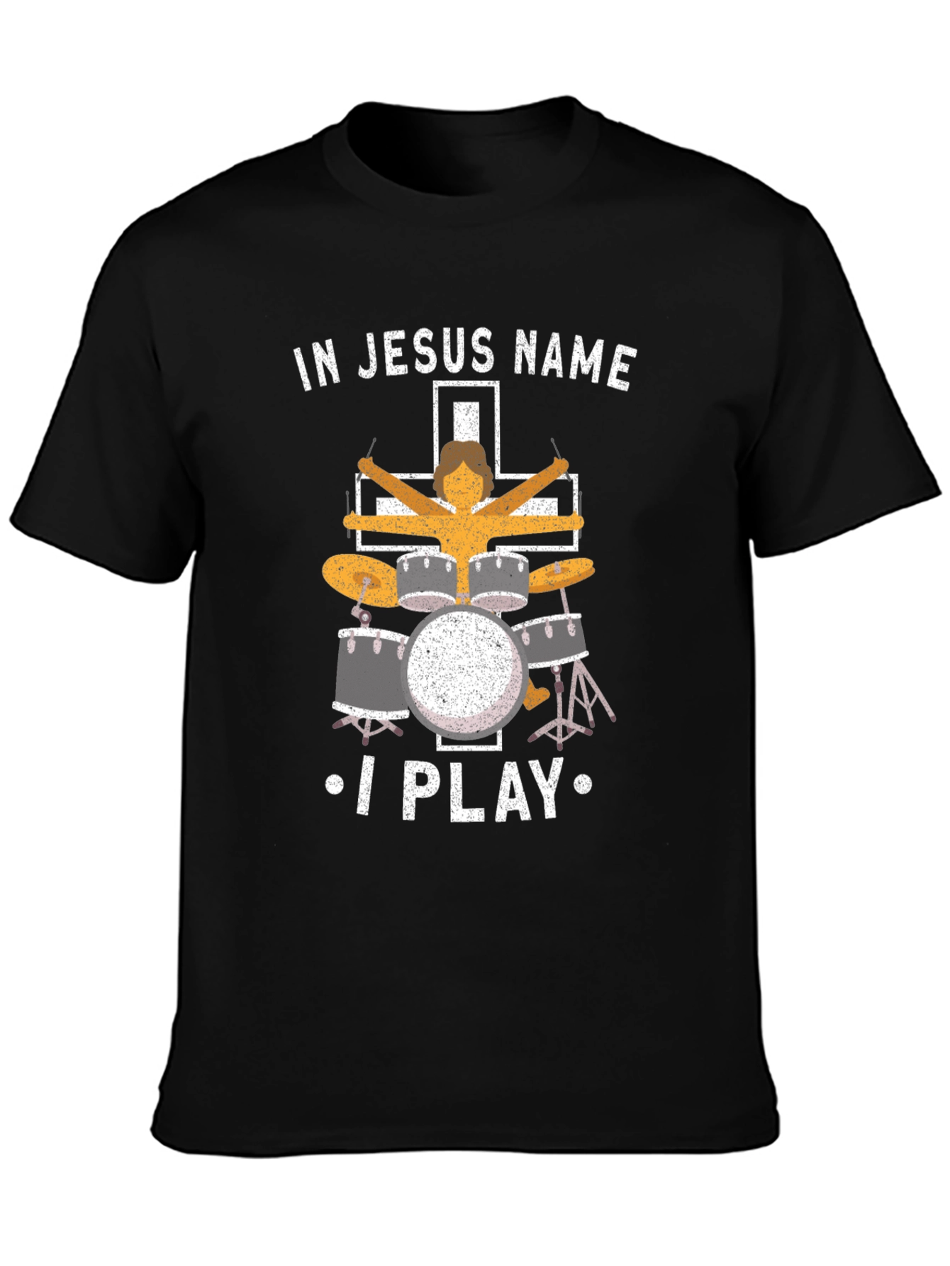 In Jesus Name I Play Drum T-Shirt