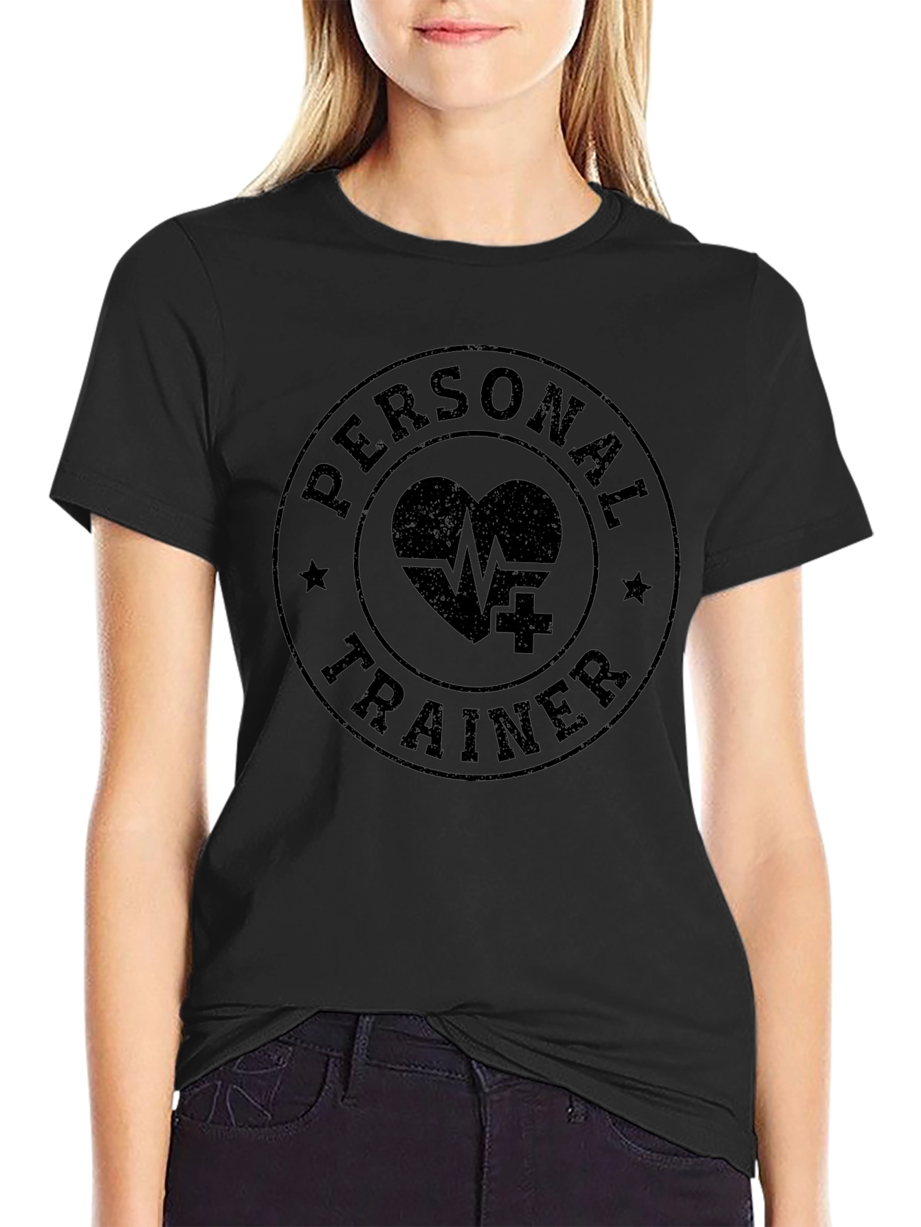 Personal Trainer T-Shirt - Fitness Heart Design