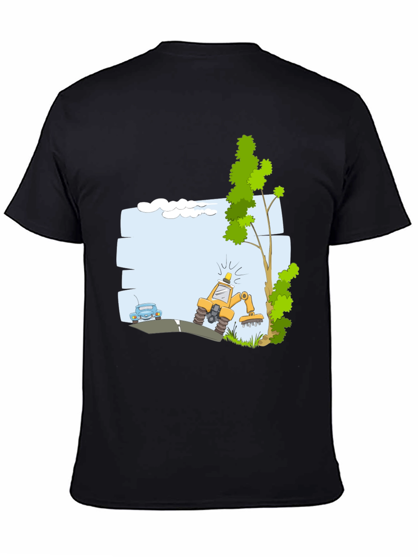 Cartoon Construction T-Shirt: Fun Design