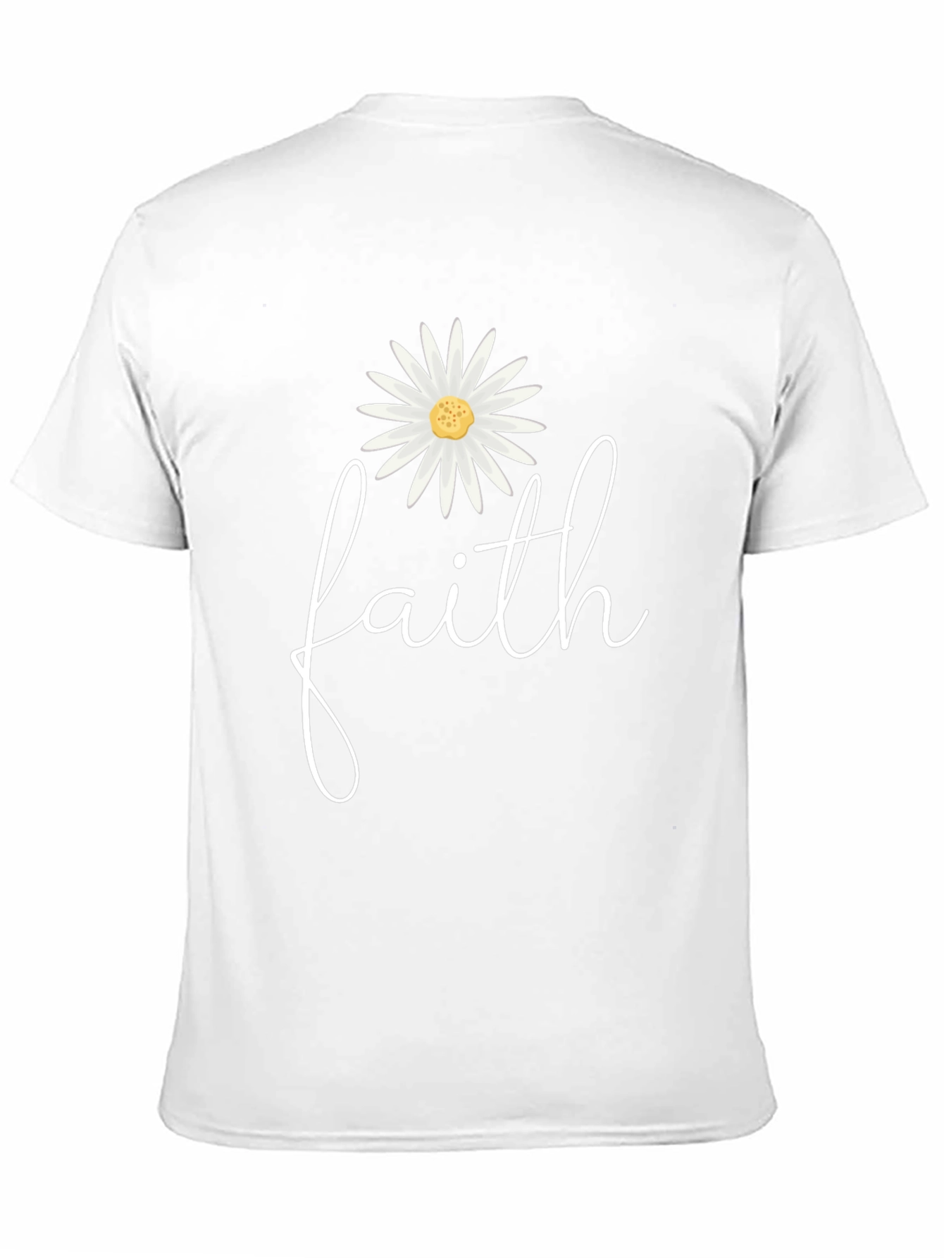Faith Daisy Graphic Tee - Stylish Comfort