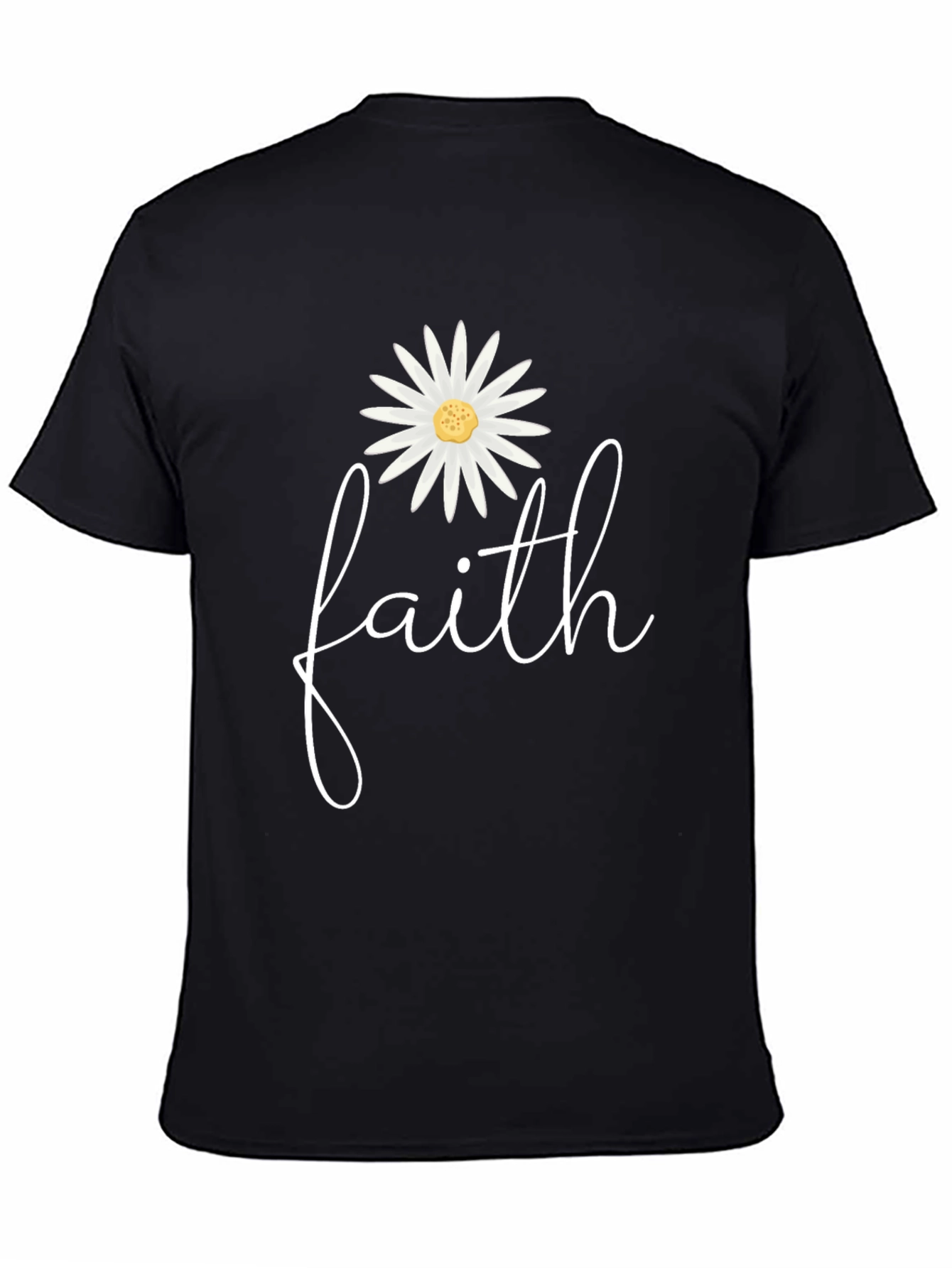 Faith Daisy Graphic Tee - Stylish Comfort