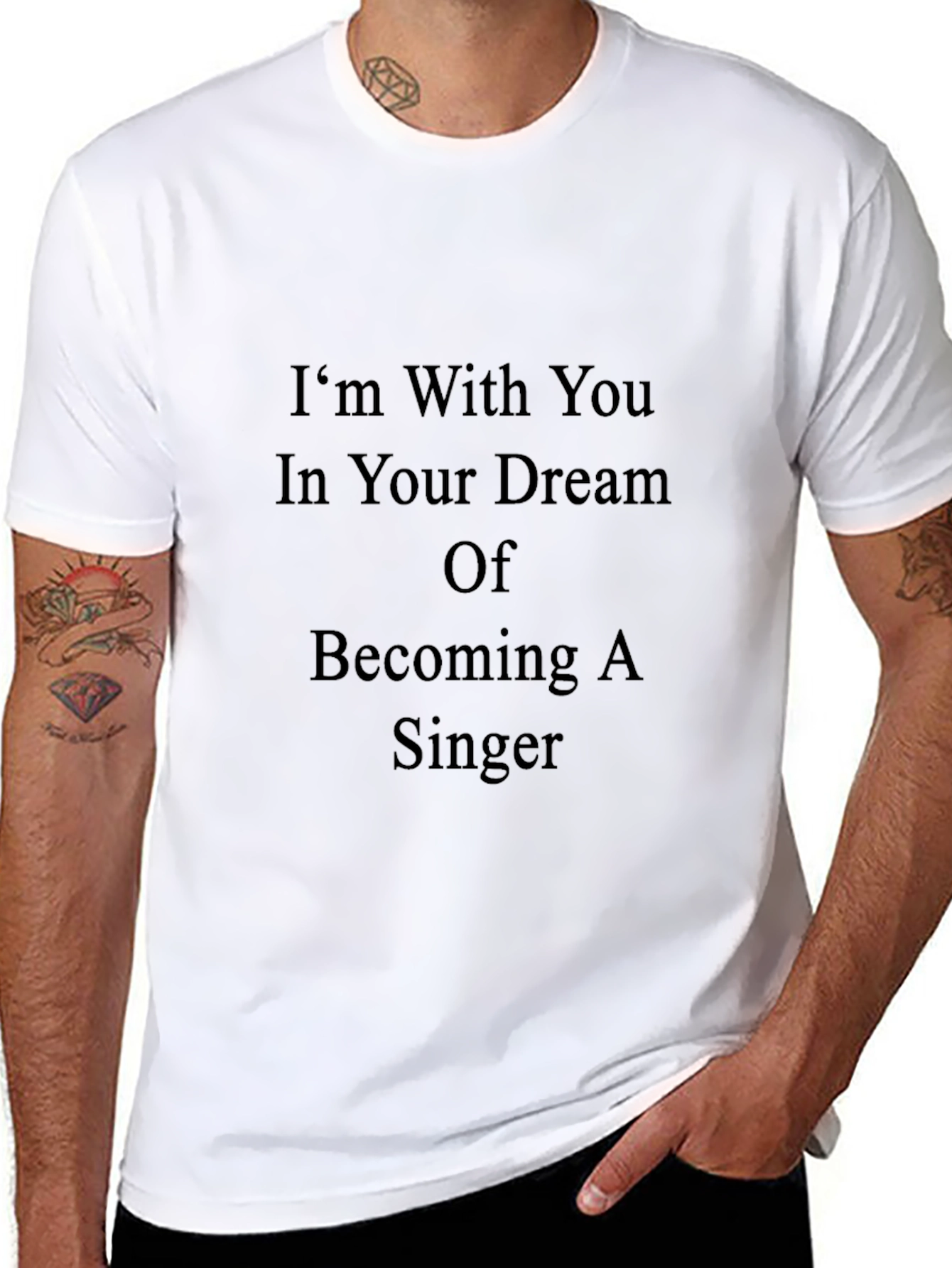Inspirational Singer Dream T-Shirt - Black