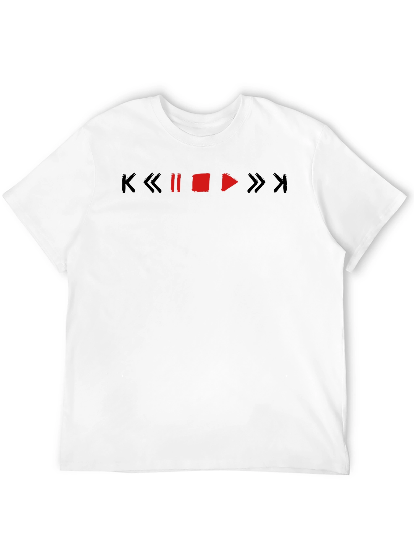Retro Music Player Black T-Shirt