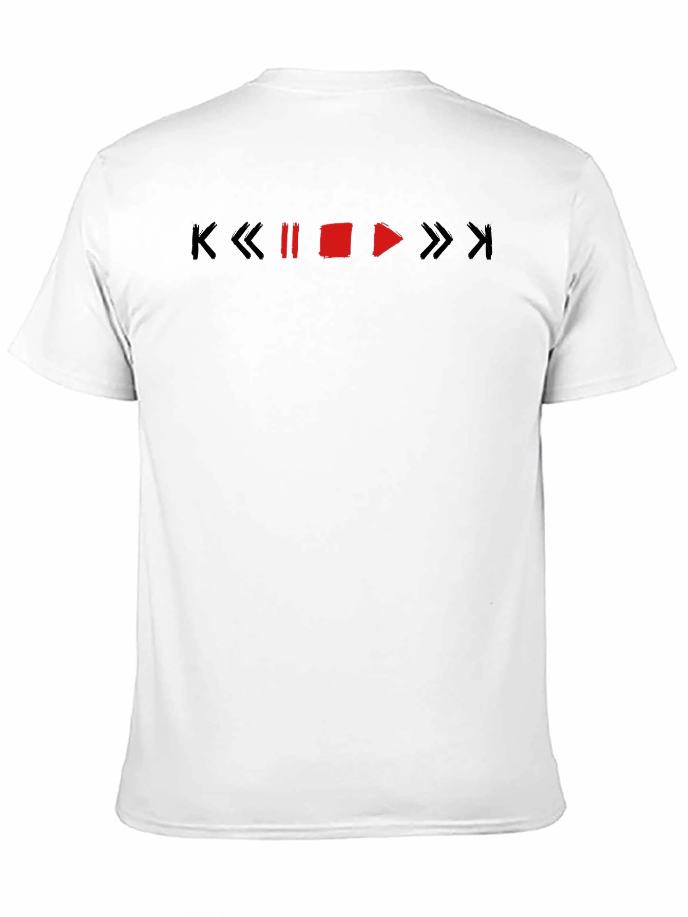 Retro Music Player Black T-Shirt