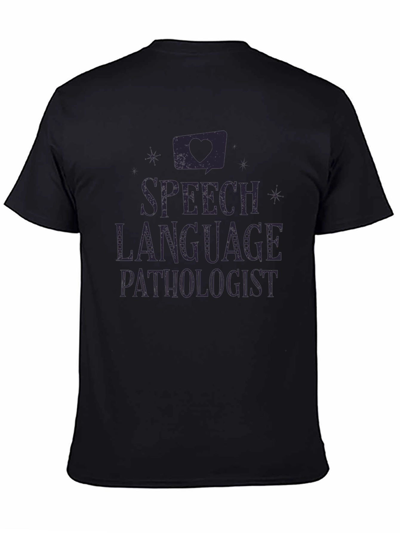 Speech Language Pathologist T-Shirt - Black Cotton Tee