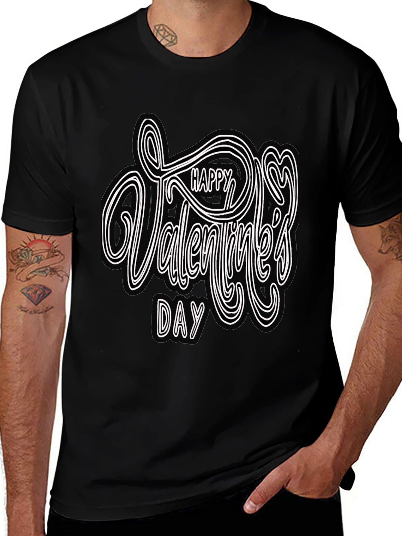 Happy Valentines Day Graphic T-Shirt