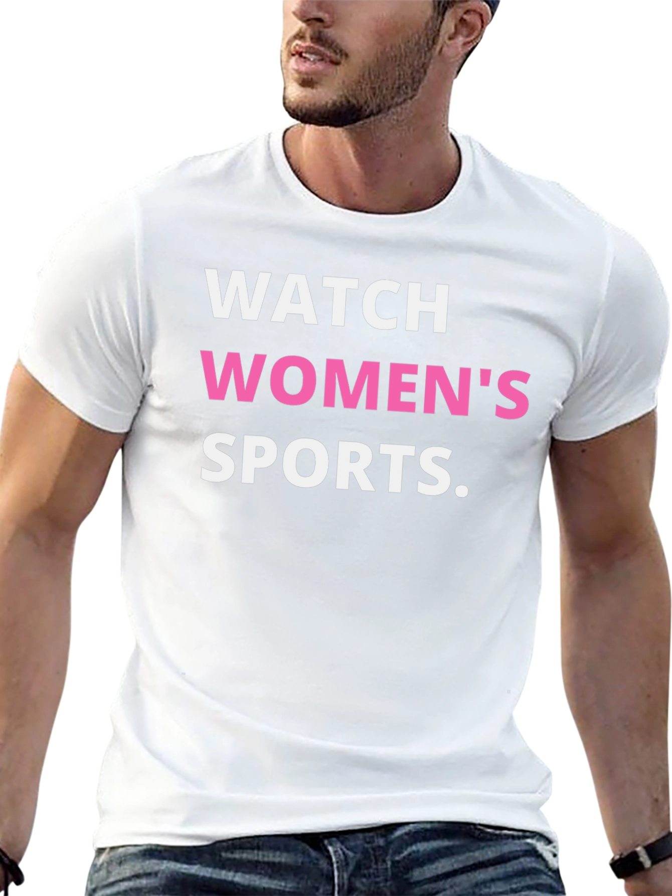 Watch Womens Sports Tee - Black Cotton T-Shirt