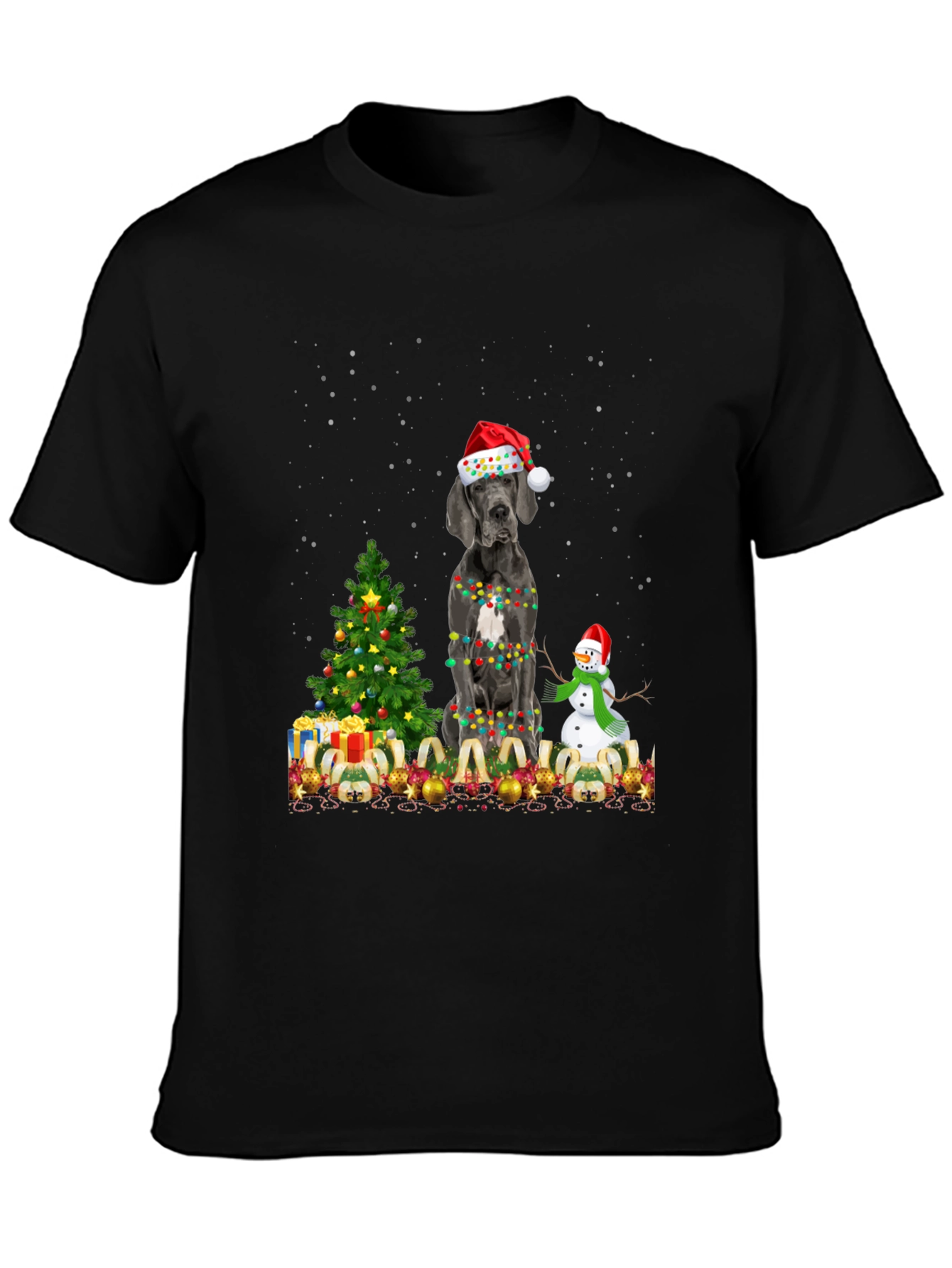 Festive Dog Christmas T-Shirt