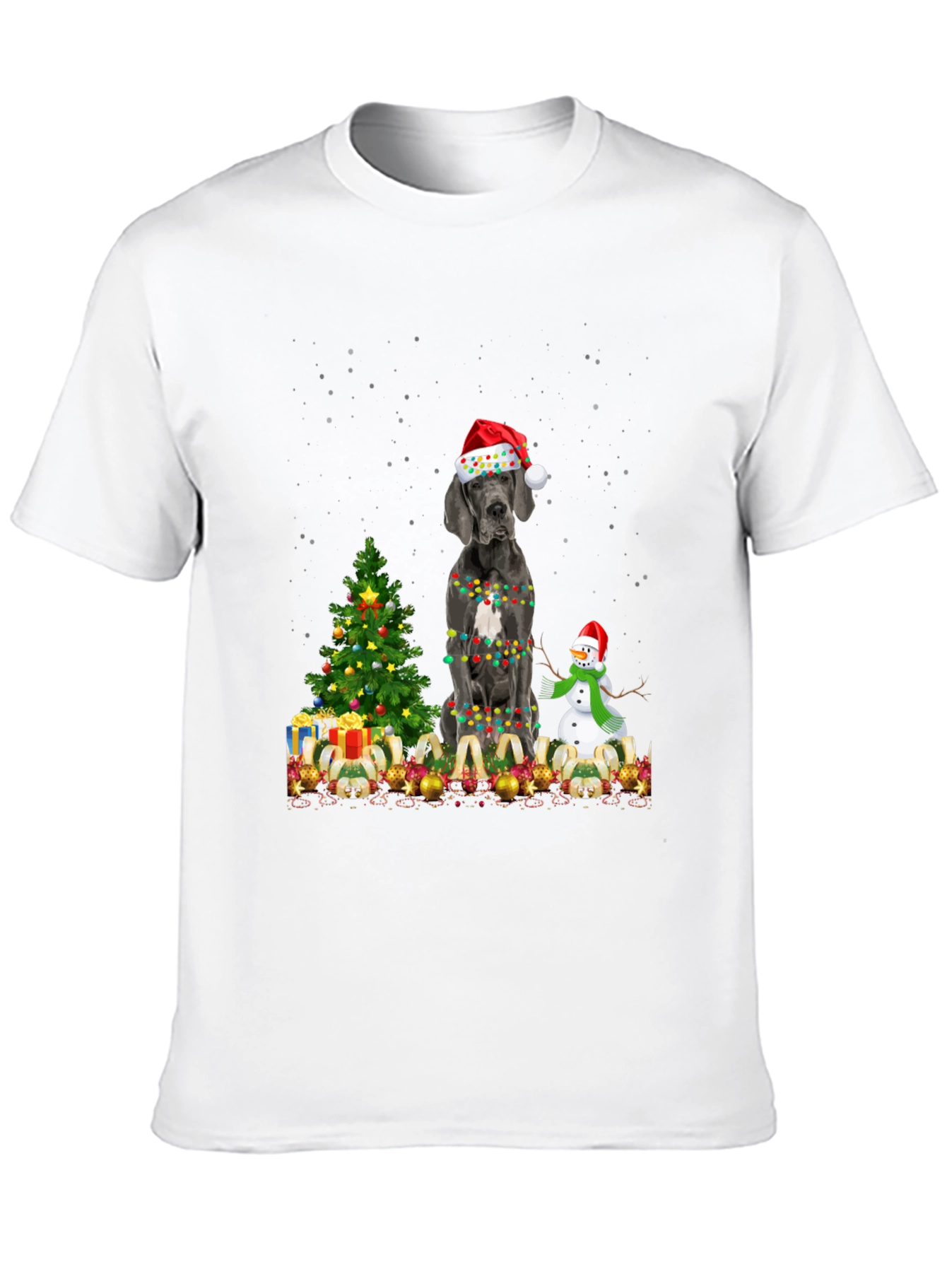 Festive Dog Christmas T-Shirt