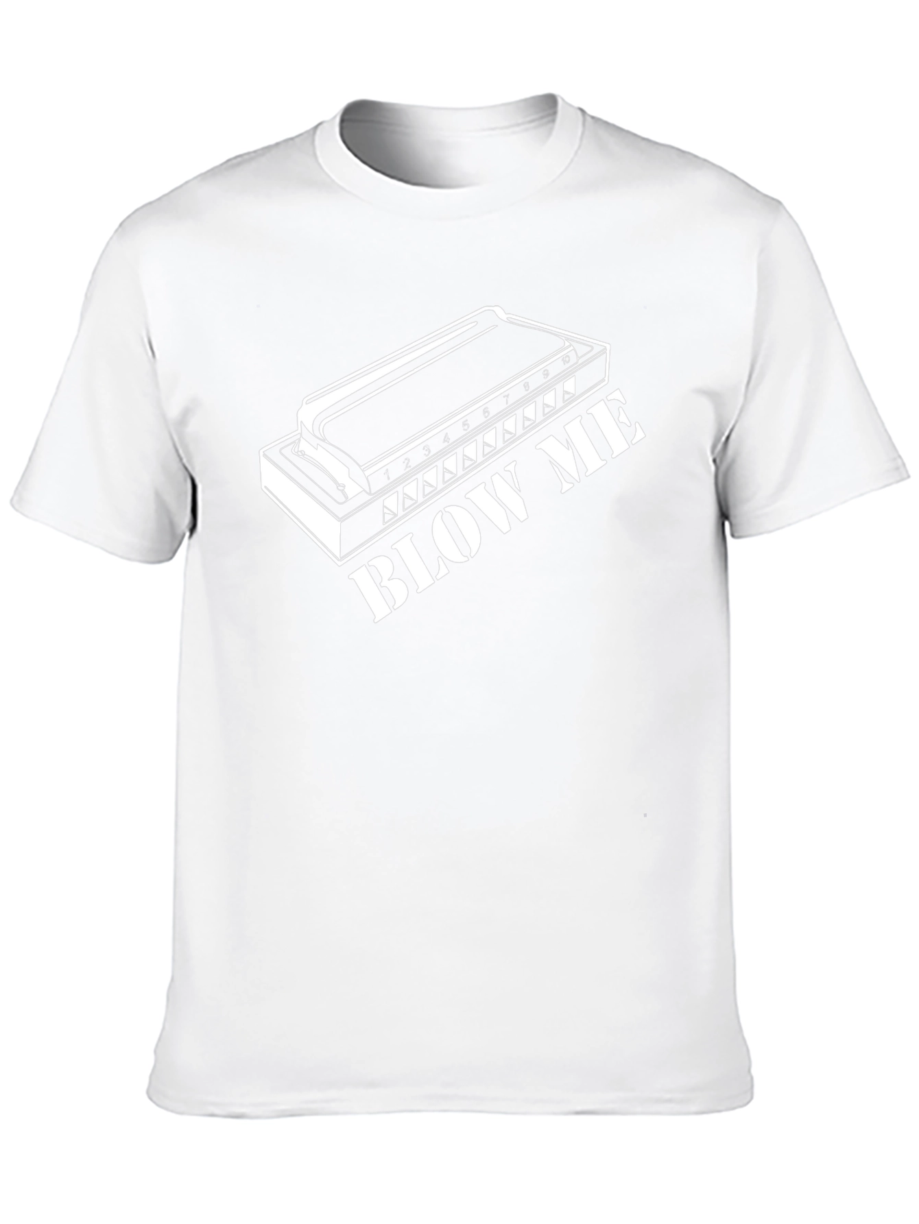 Harmonica Blow Me T-Shirt - Music Lover Tee