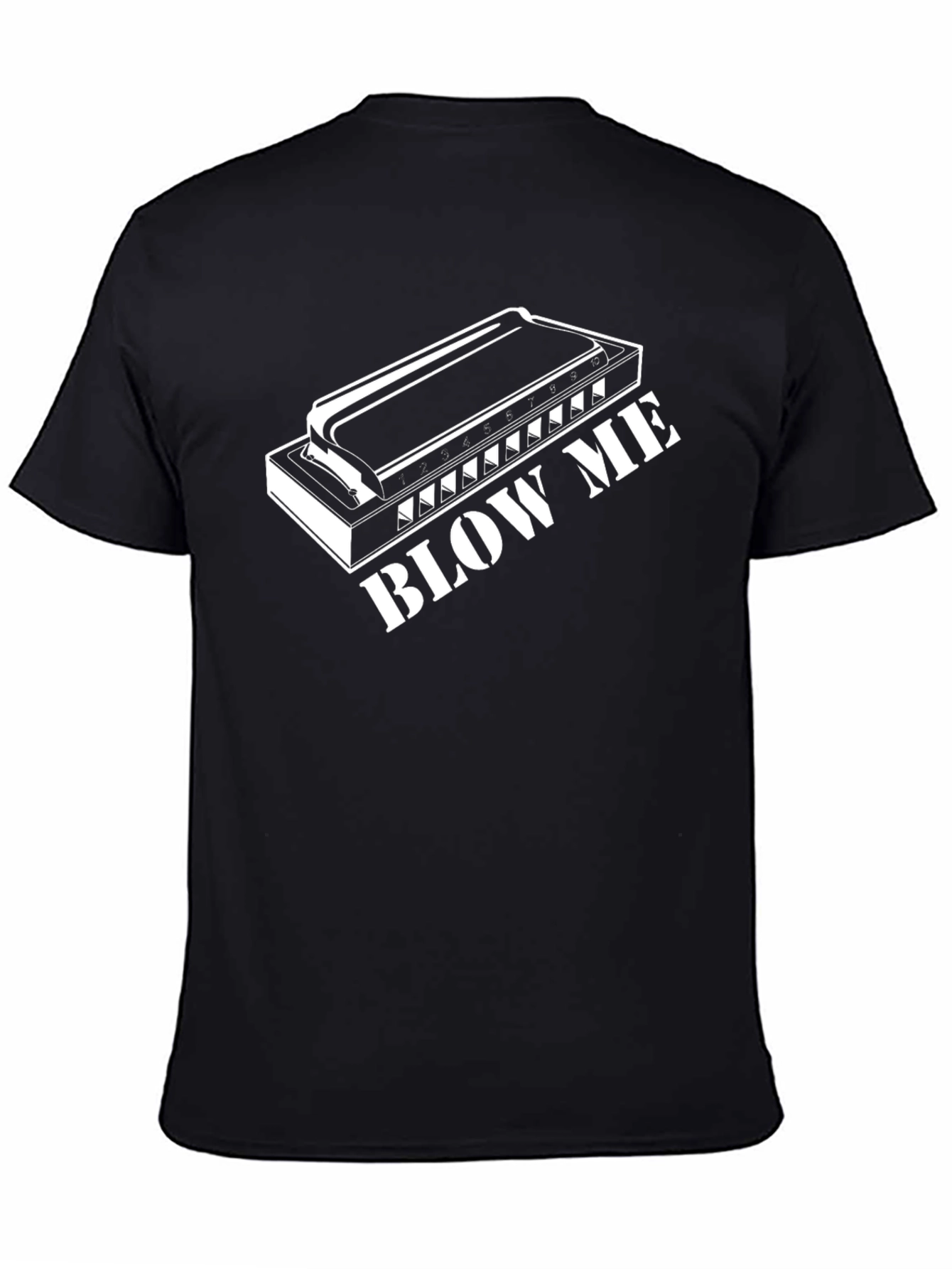 Harmonica Blow Me T-Shirt - Music Lover Tee