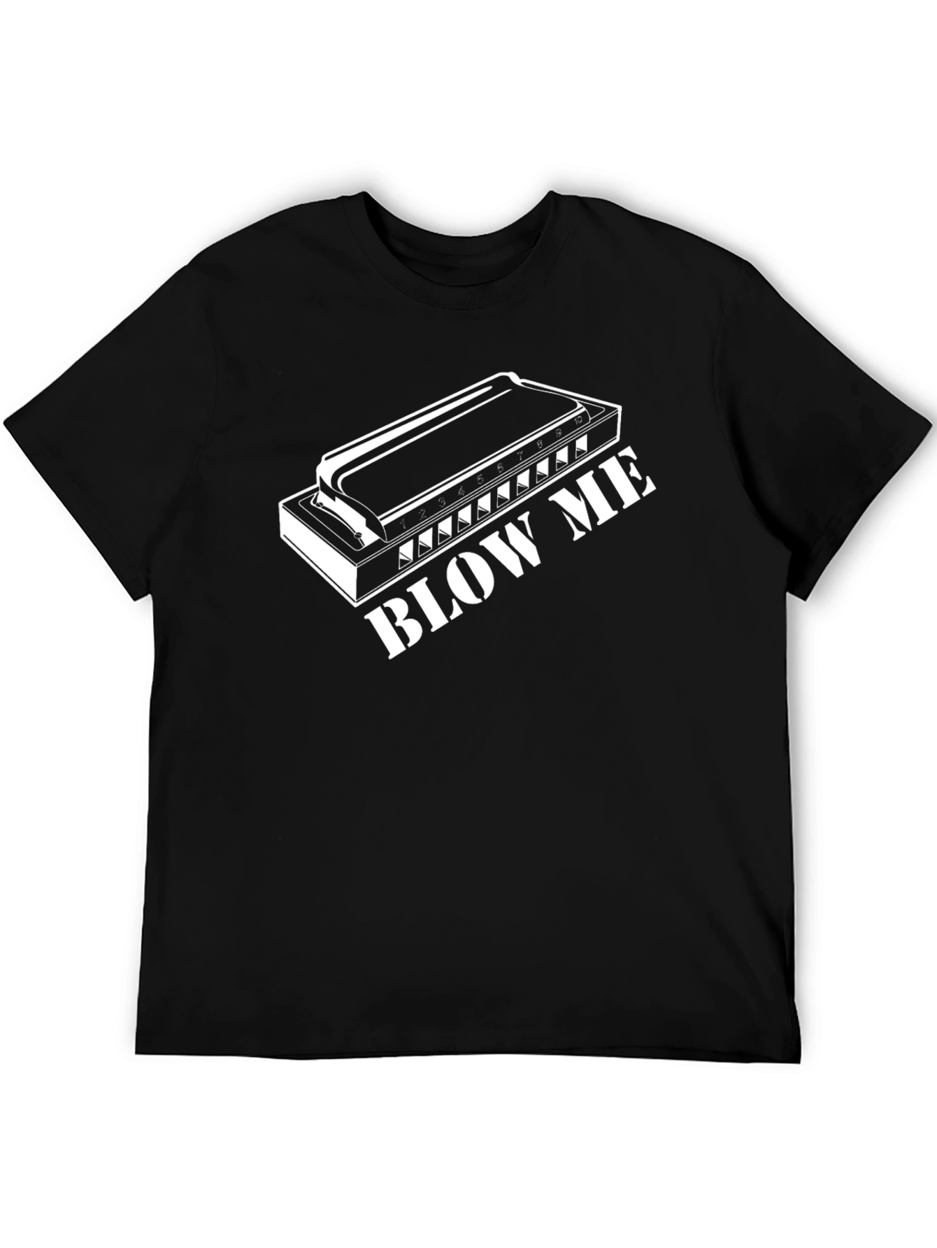 Harmonica Blow Me T-Shirt - Music Lover Tee