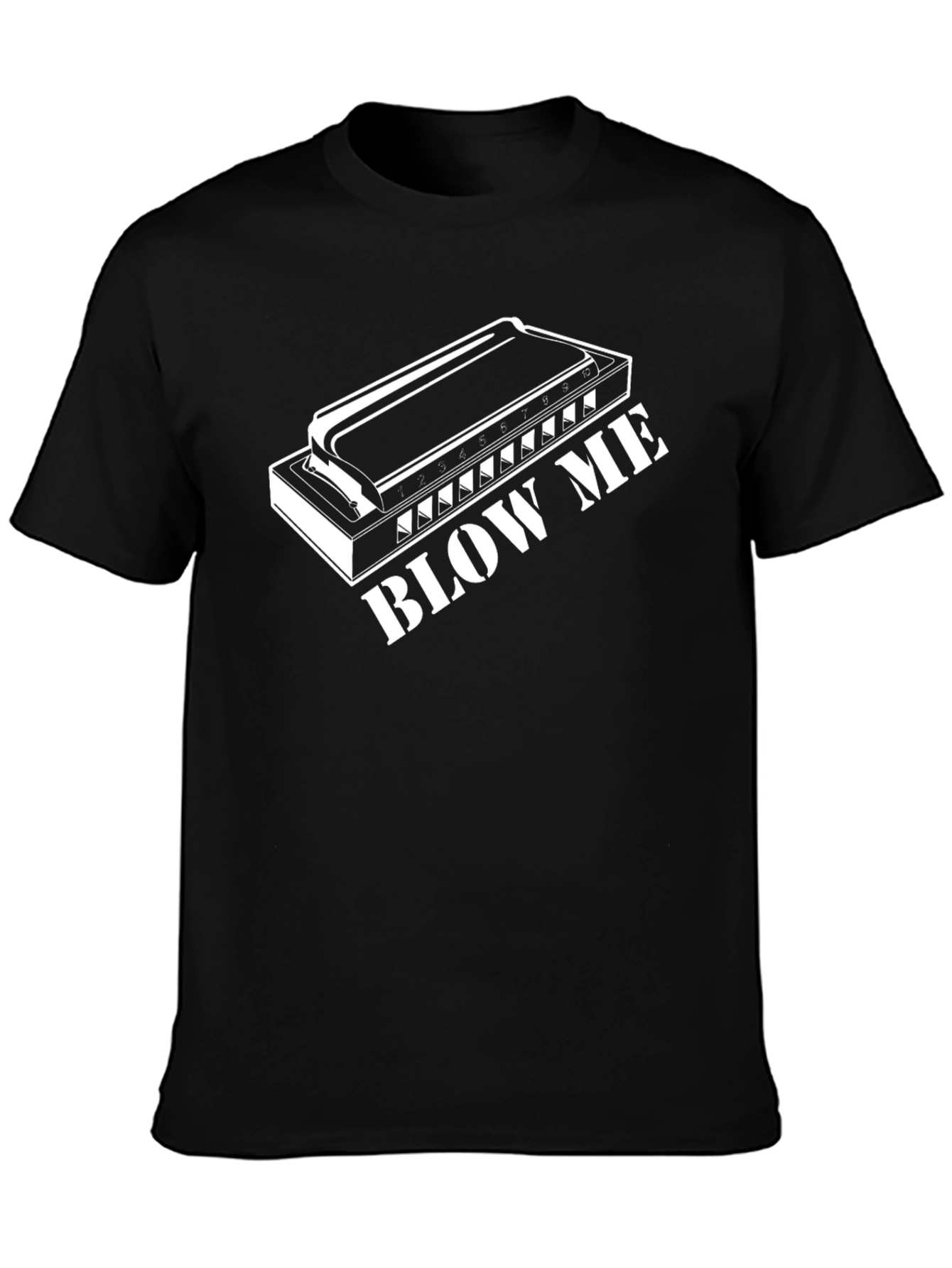 Harmonica Blow Me T-Shirt - Music Lover Tee
