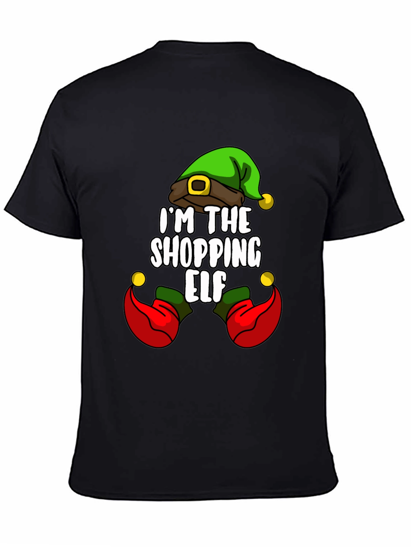 Shopping Elf Graphic Tee - Holiday Fun!