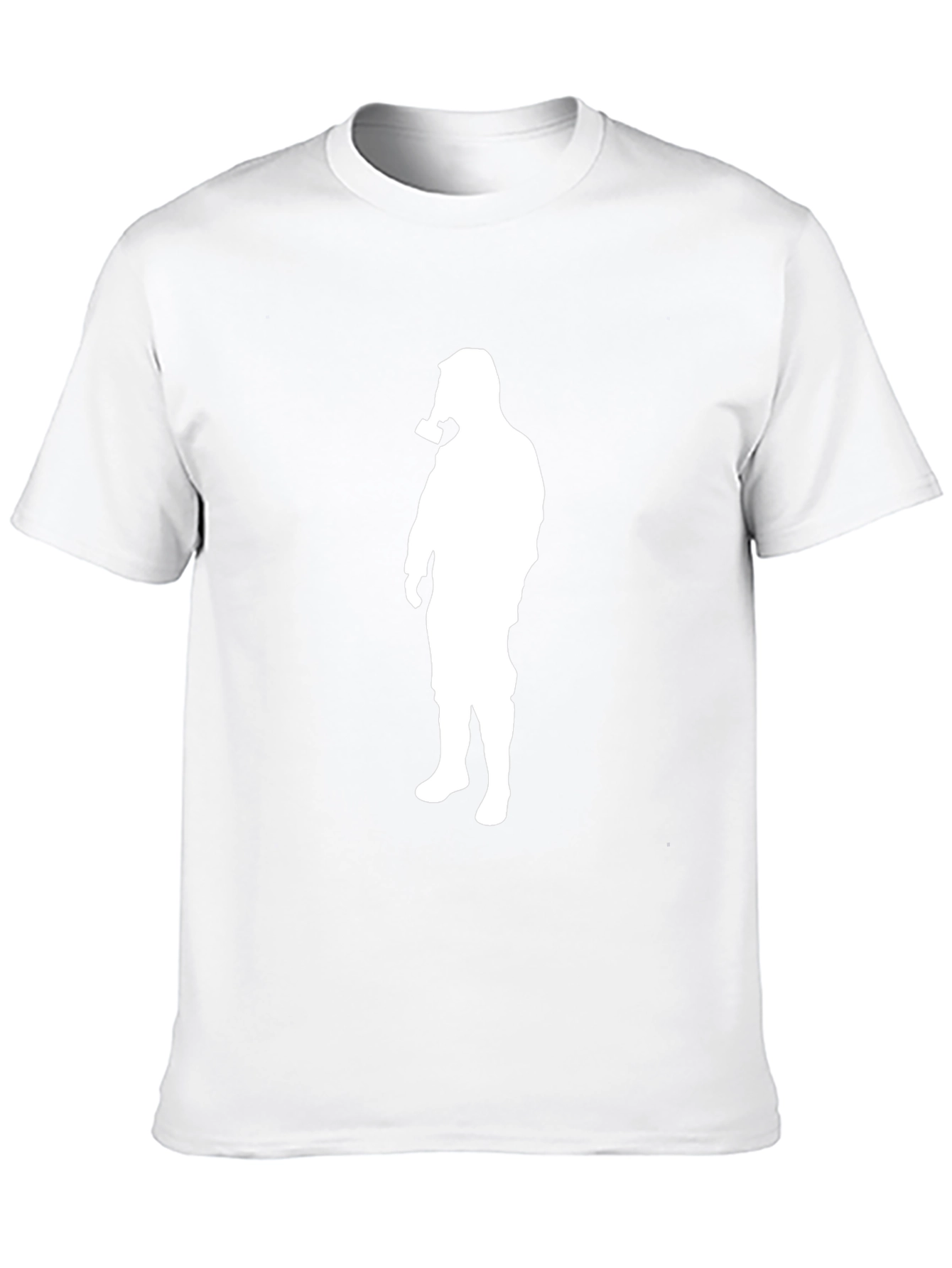 Gas Mask Silhouette Graphic Tee - Black