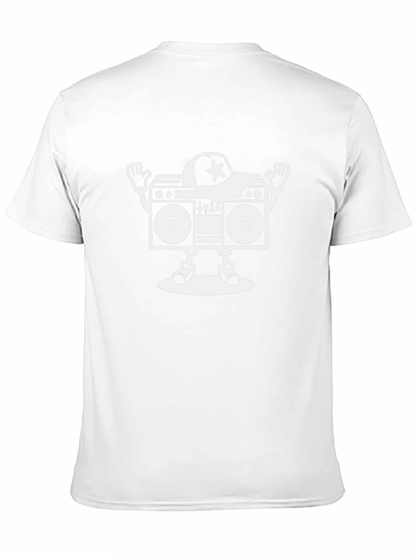 Retro Boombox Graphic Tee - Cool Style
