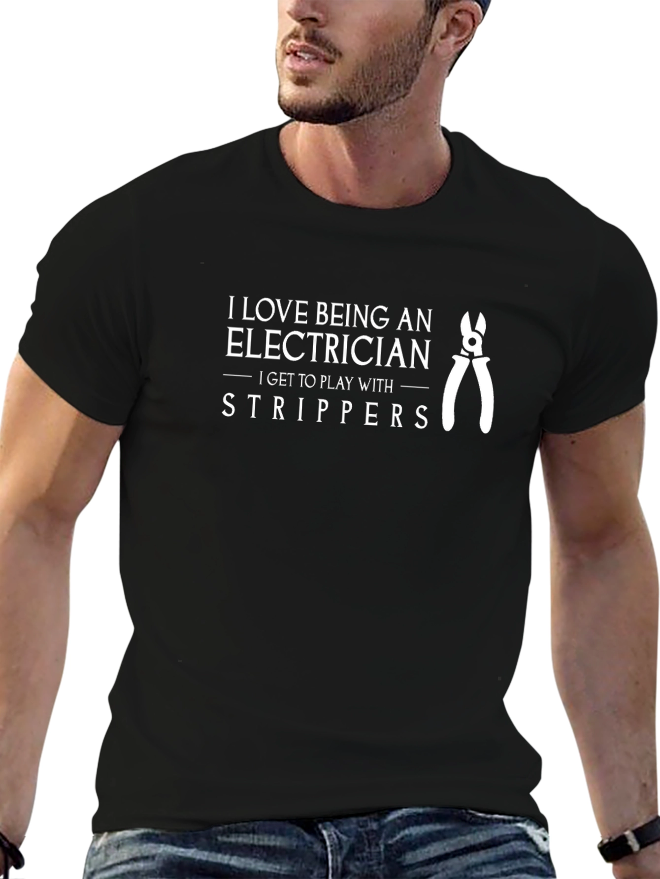 Electrician Strippers Graphic Tee - Funny Humor Gift