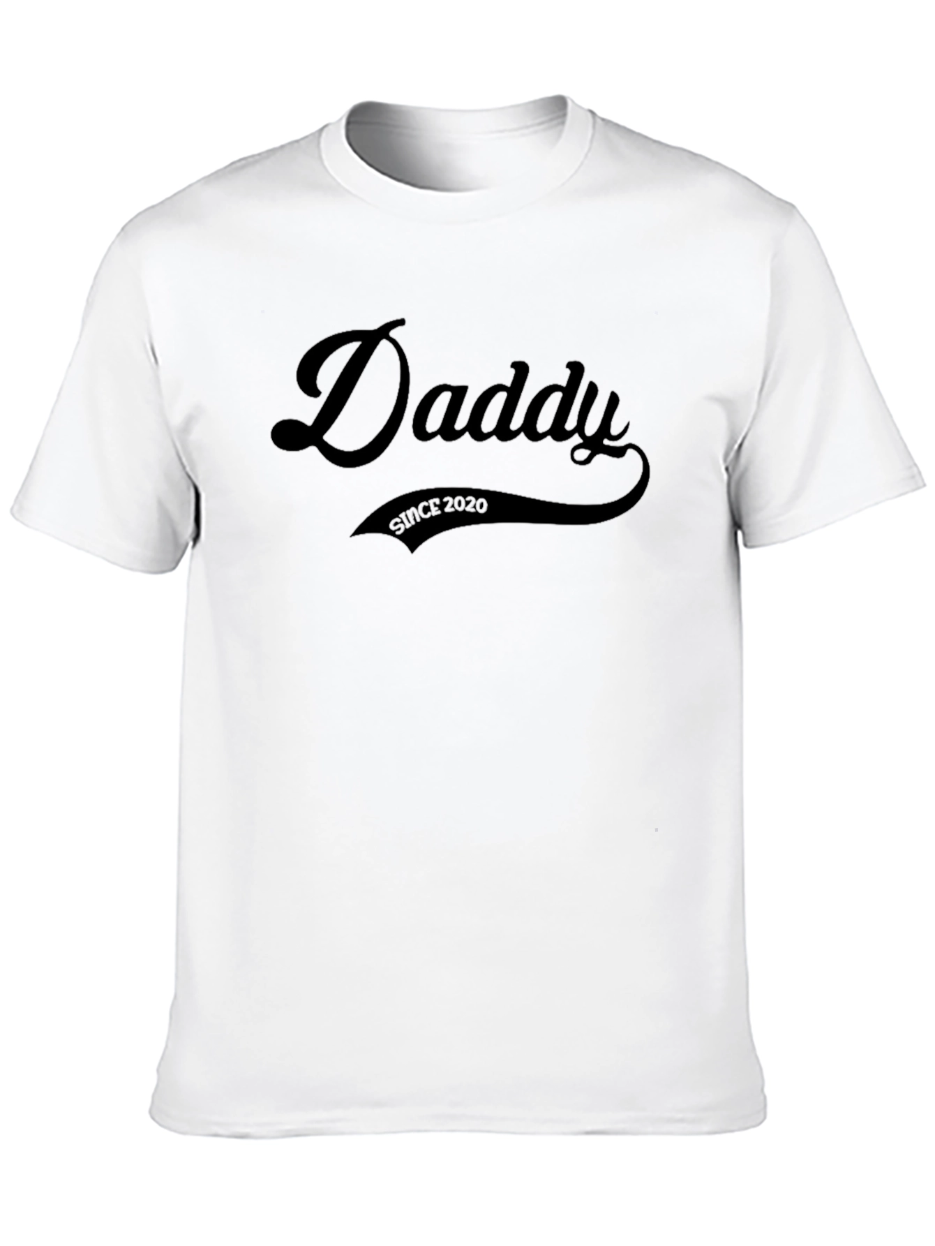 Daddy Since 2020 Black T-Shirt
