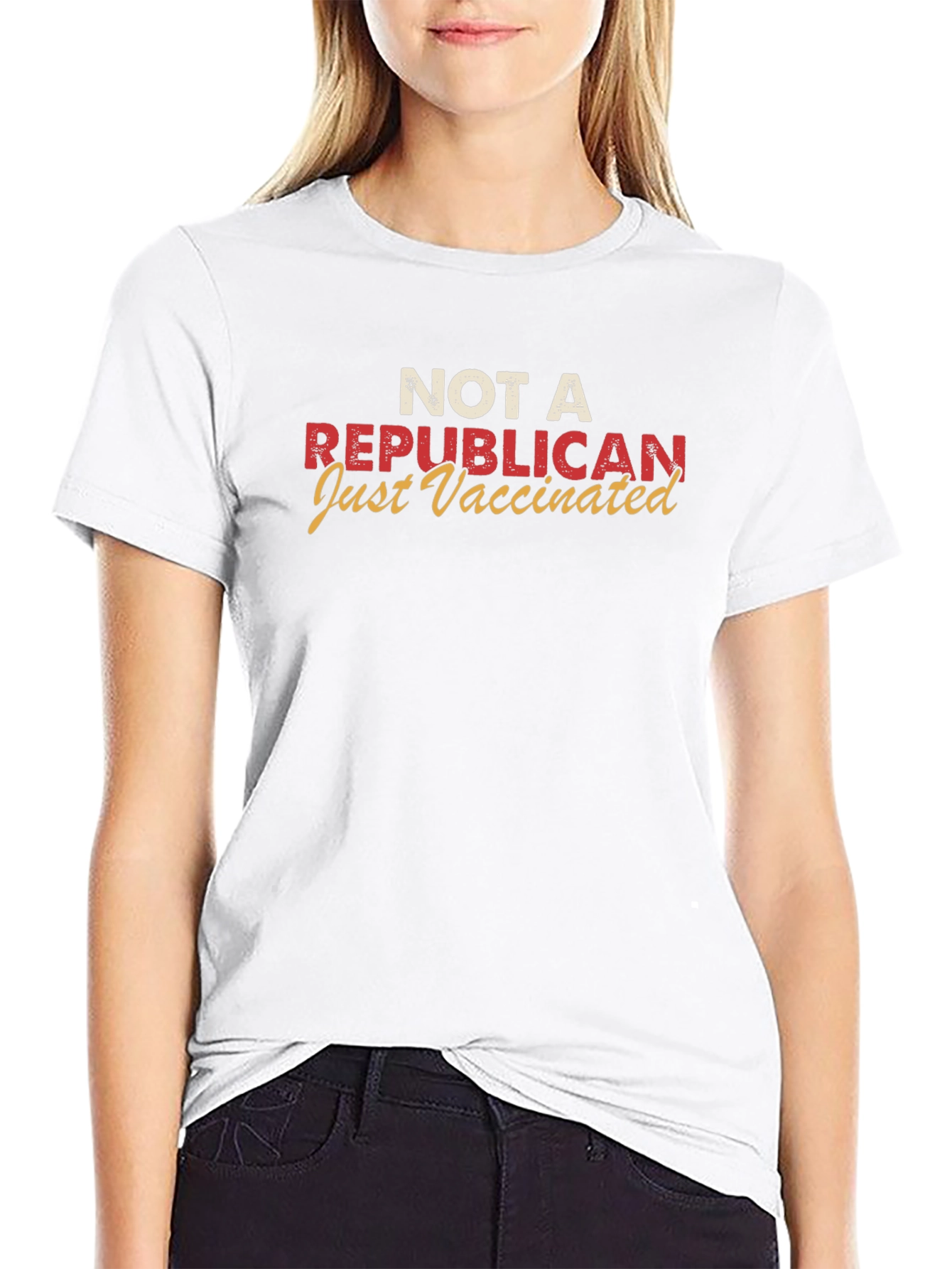 Not A Republican Just Vaccinated Graphic Tee