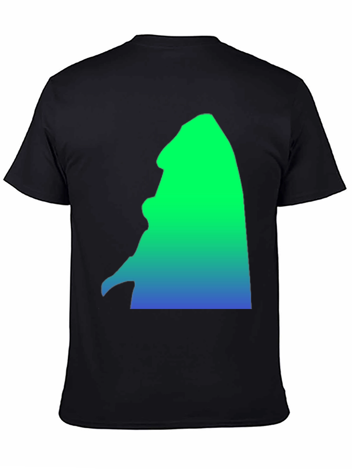 Gradient Silhouette Graphic Tee - Casual Comfort
