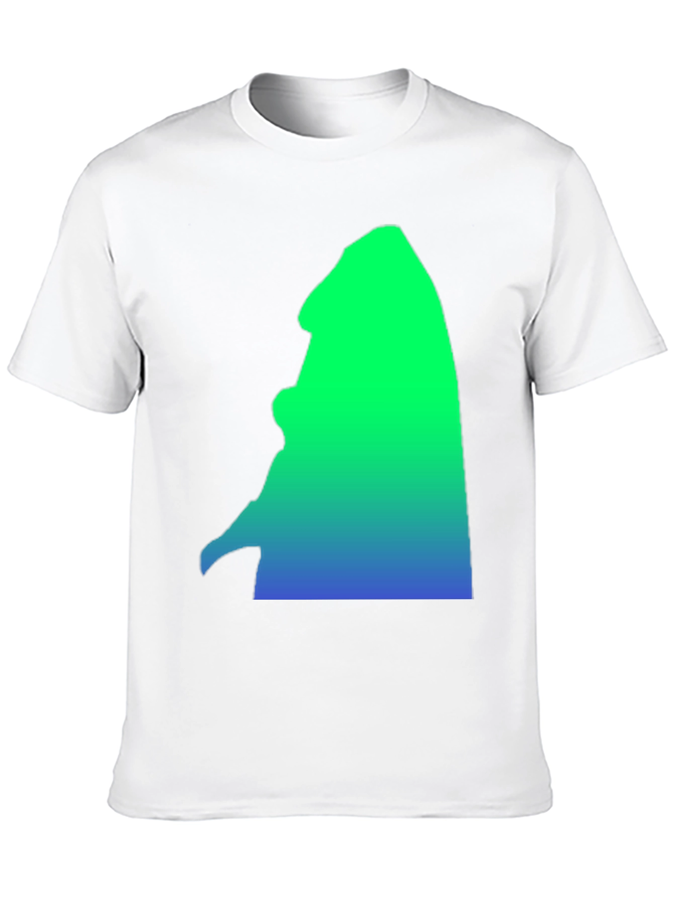 Gradient Silhouette Graphic Tee - Casual Comfort