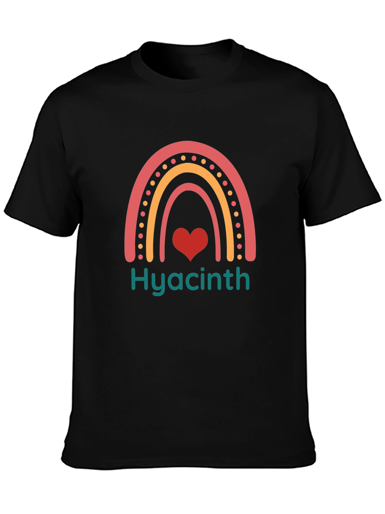 Hyacinth Rainbow Heart Tee - Stylish Comfort