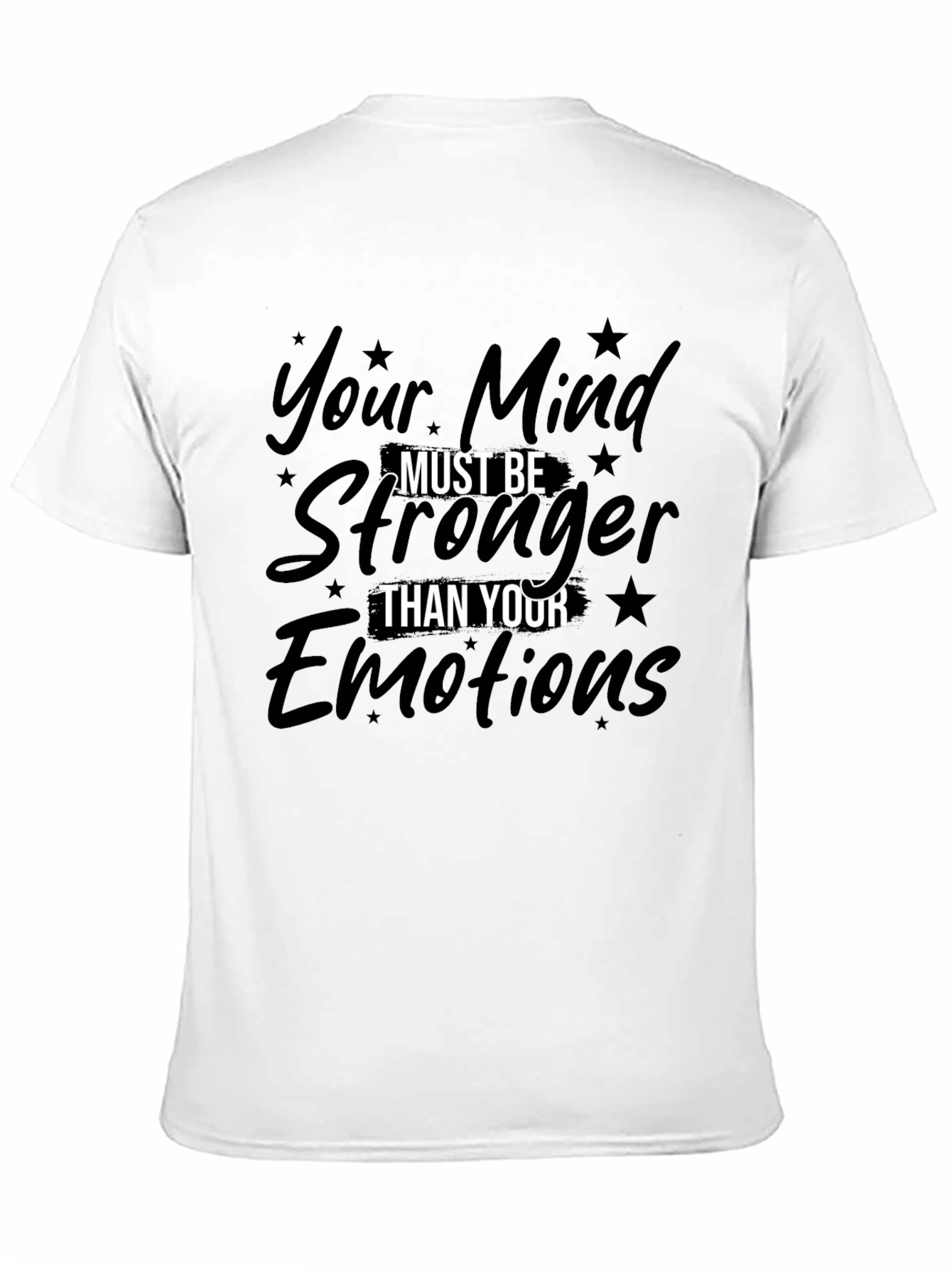 Mind Over Emotions Graphic Tee - Motivational Shirt