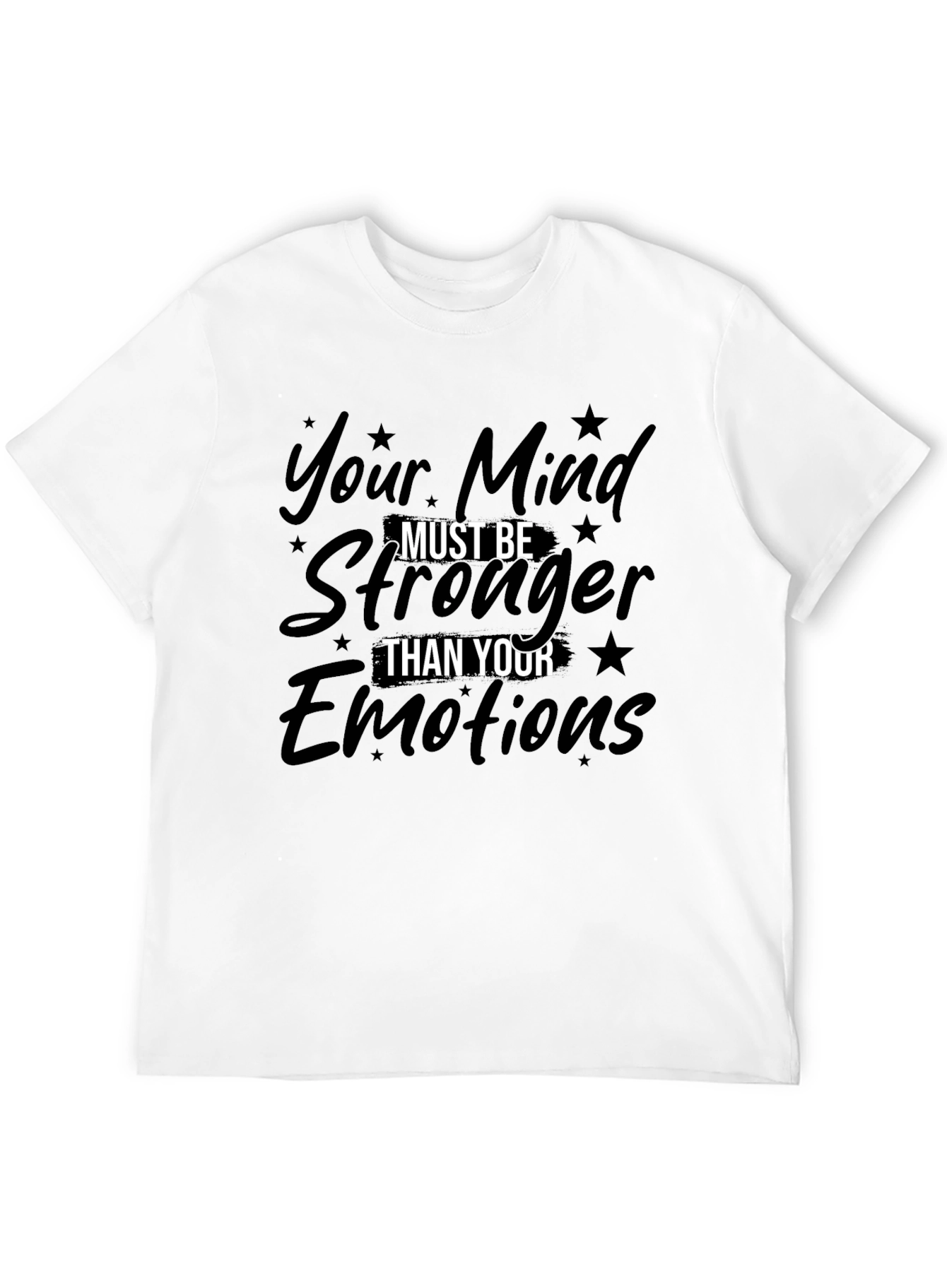 Mind Over Emotions Graphic Tee - Motivational Shirt