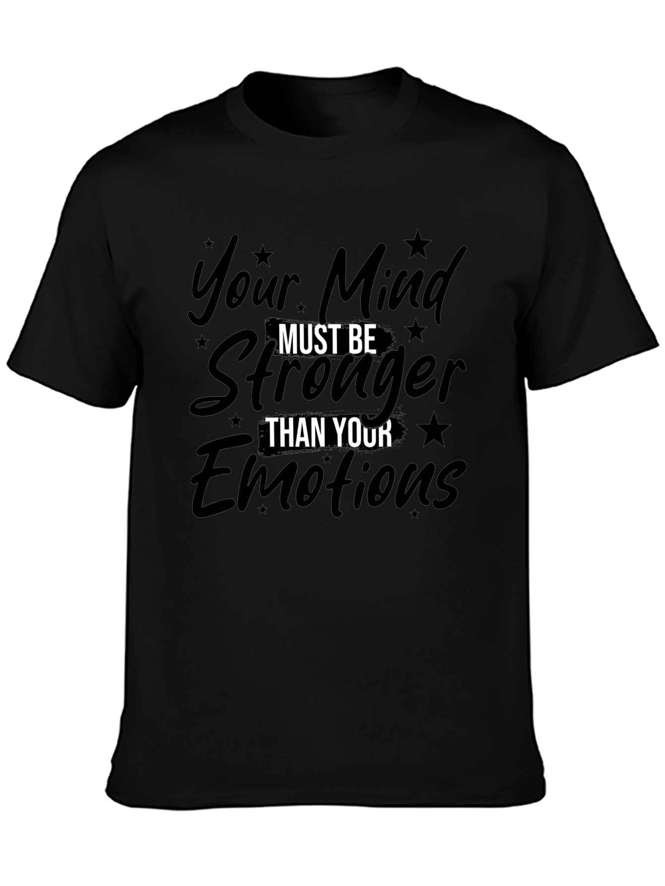Mind Over Emotions Graphic Tee - Motivational Shirt
