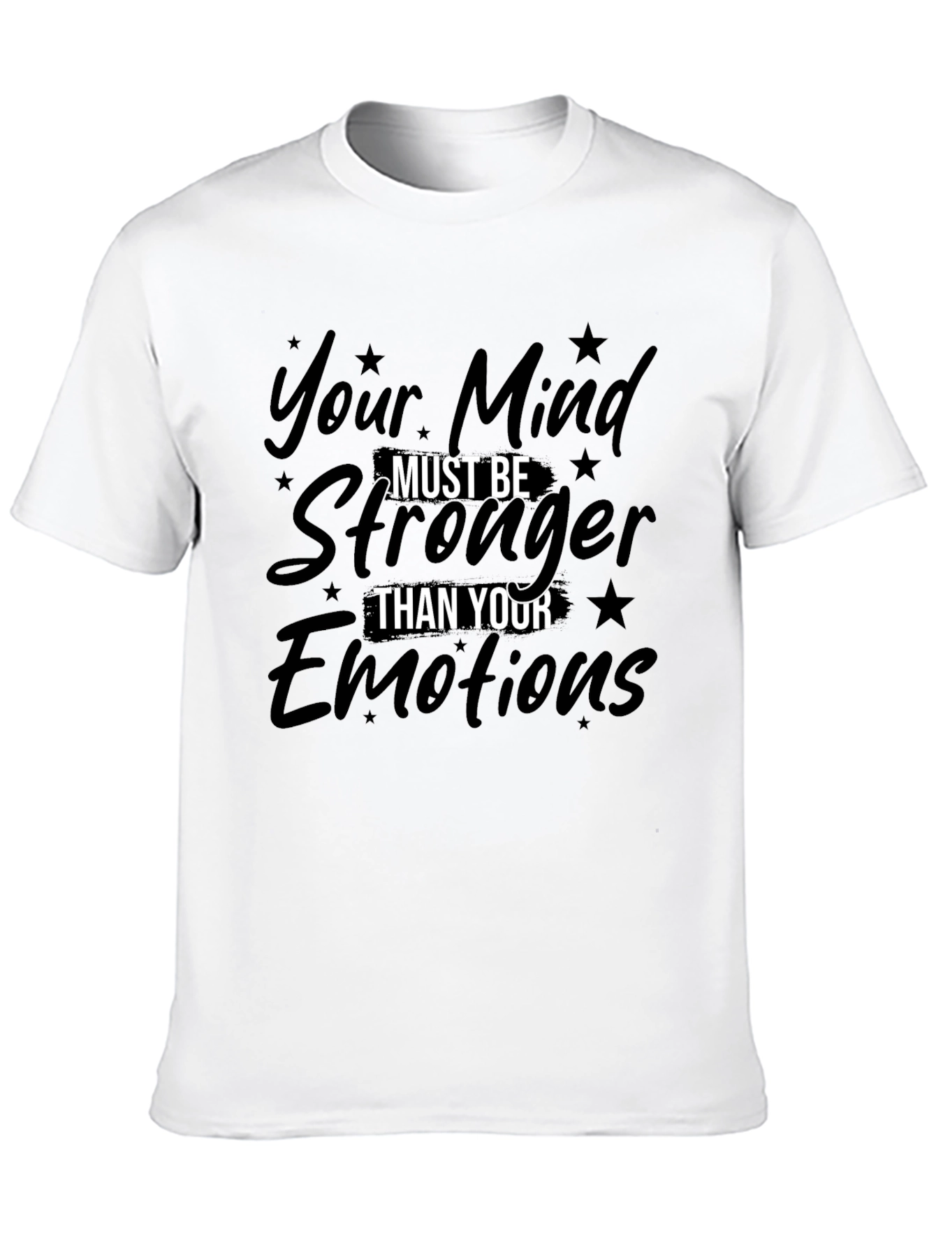 Mind Over Emotions Graphic Tee - Motivational Shirt