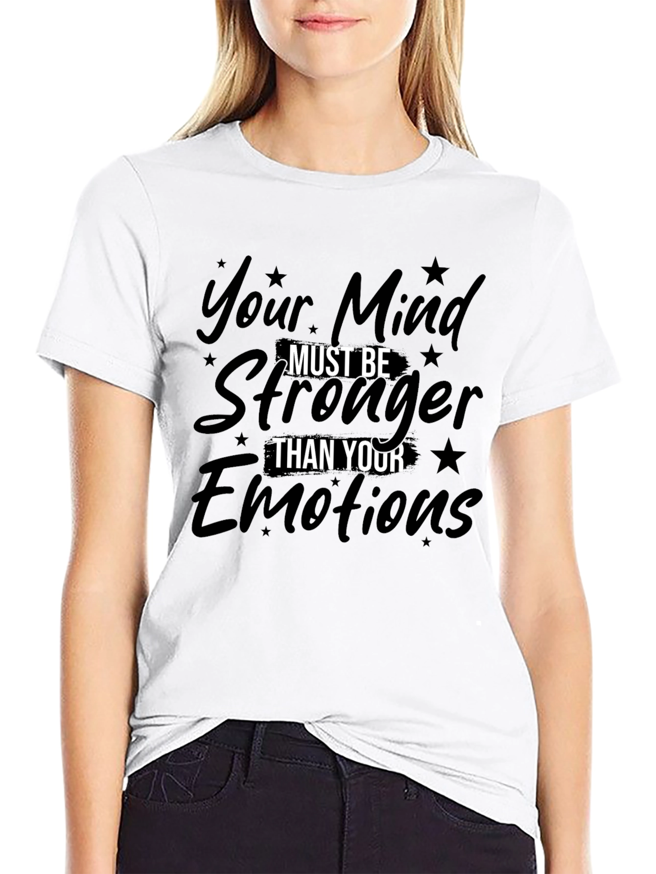 Mind Over Emotions Graphic Tee - Motivational Shirt
