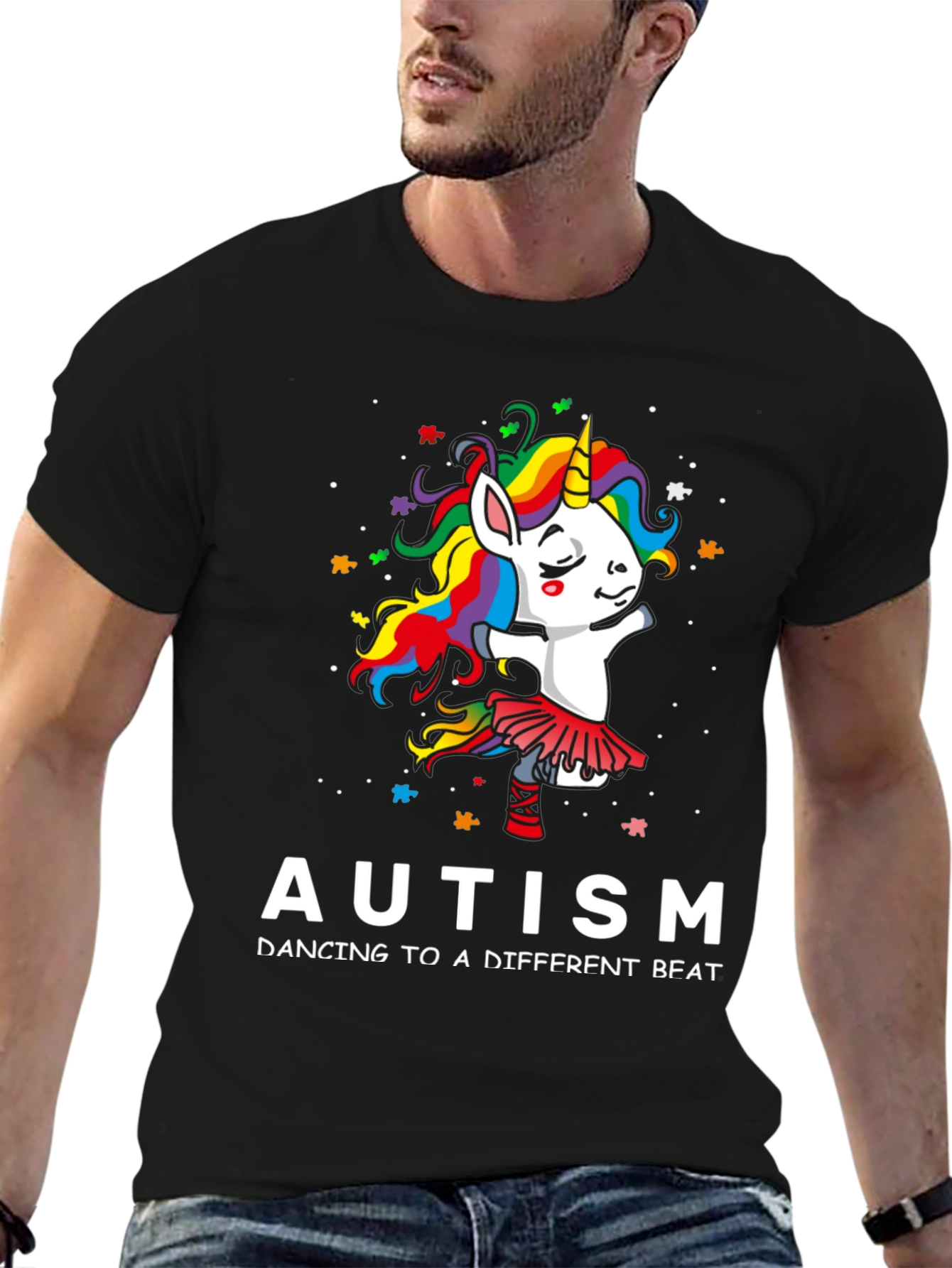 Autism Awareness Unicorn Dancing T-Shirt
