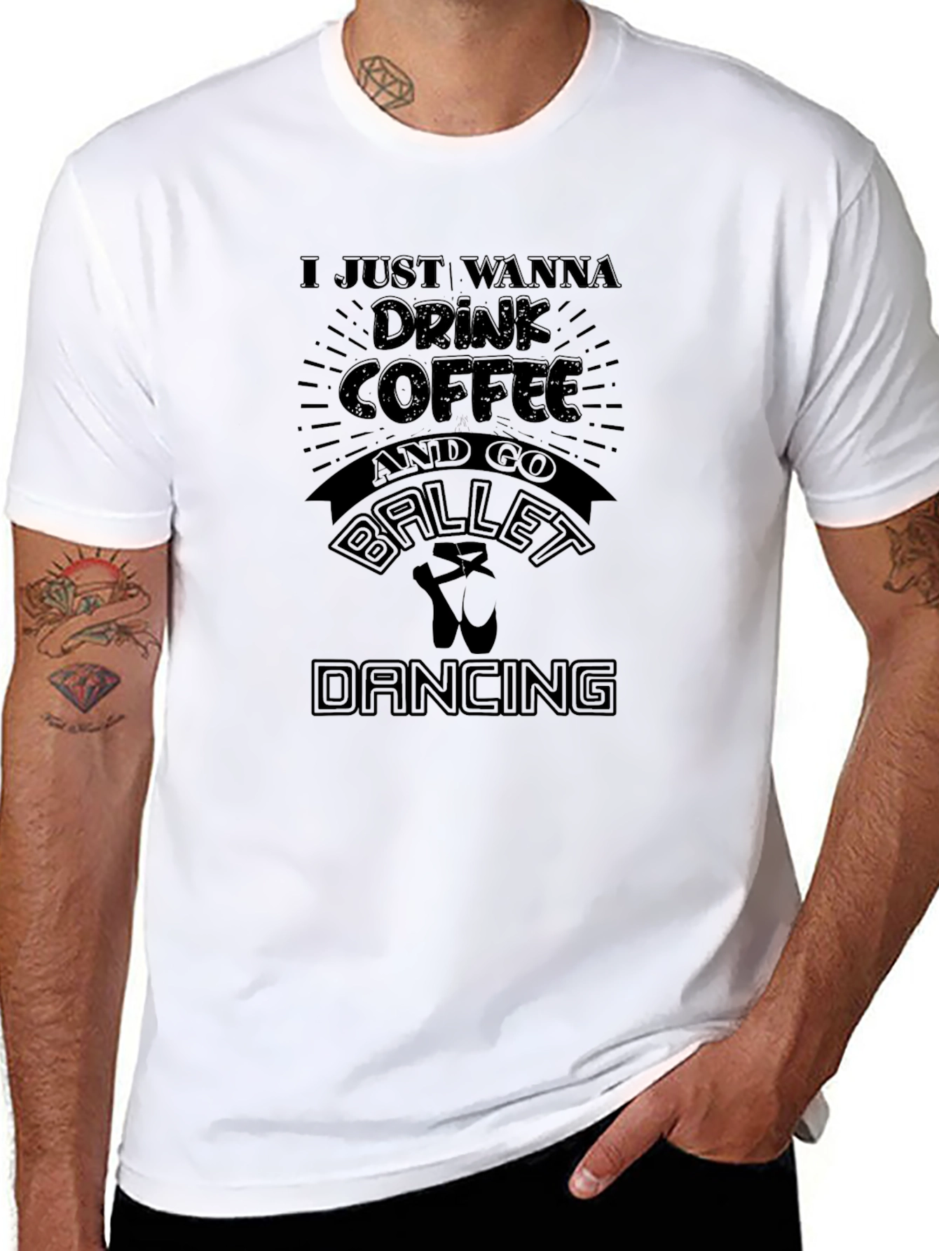 Coffee Ballet Dancing Graphic T-Shirt