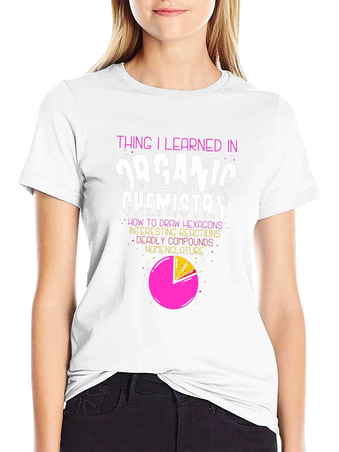 Organic Chemistry T-Shirt - Hexagons & Reactions!