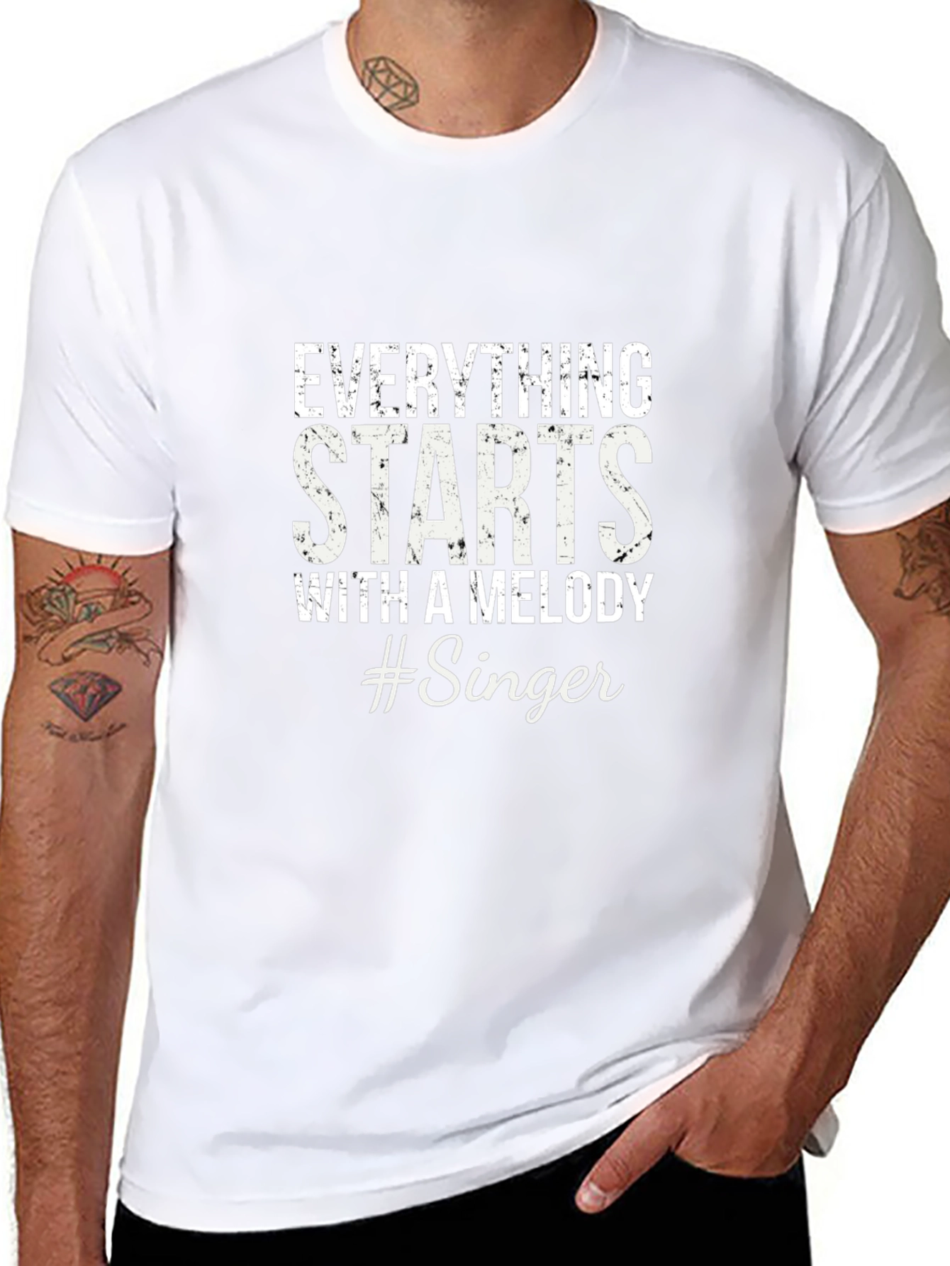 Everything Starts With A Melody #Singer T-Shirt