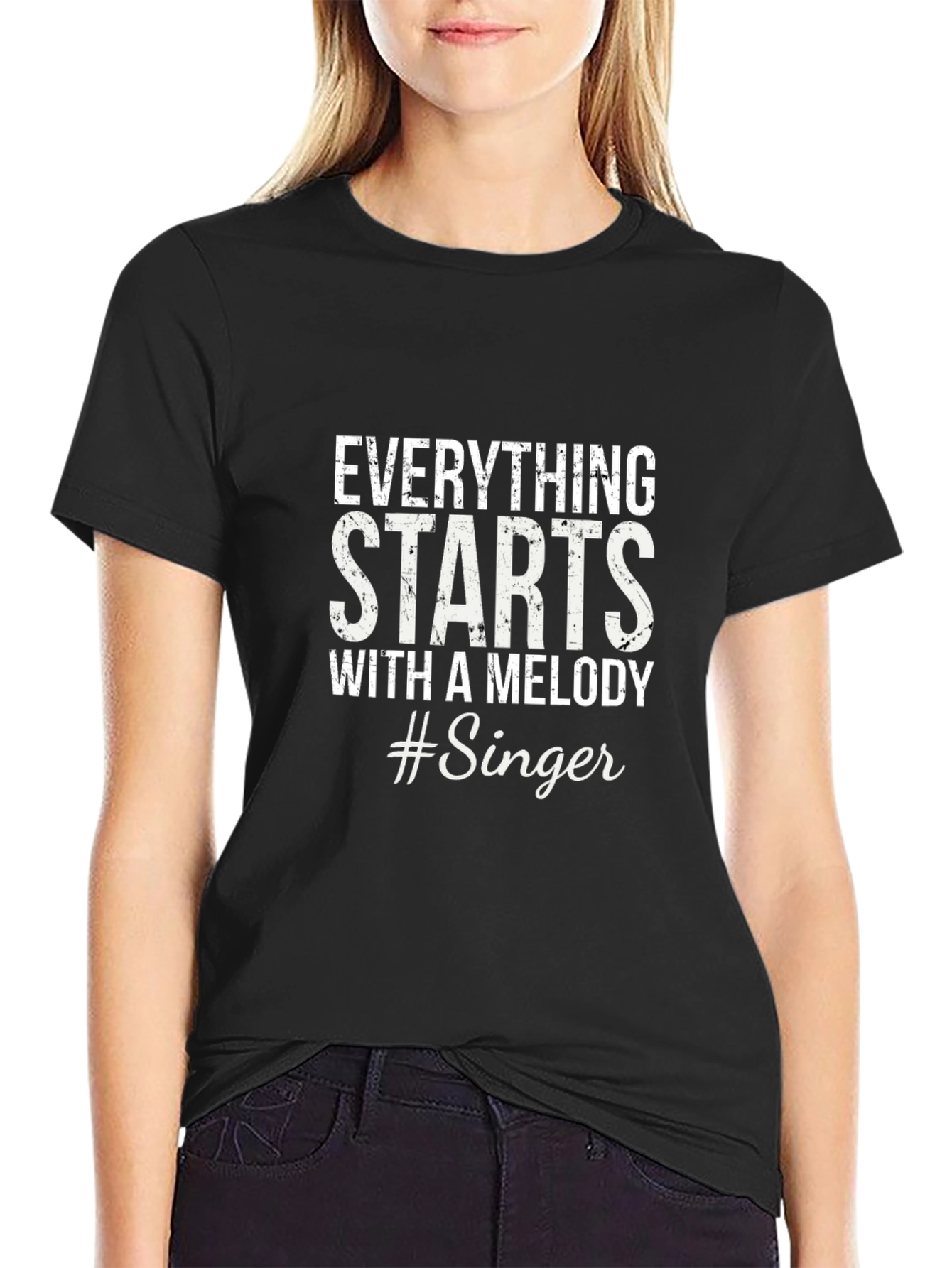 Everything Starts With A Melody #Singer T-Shirt